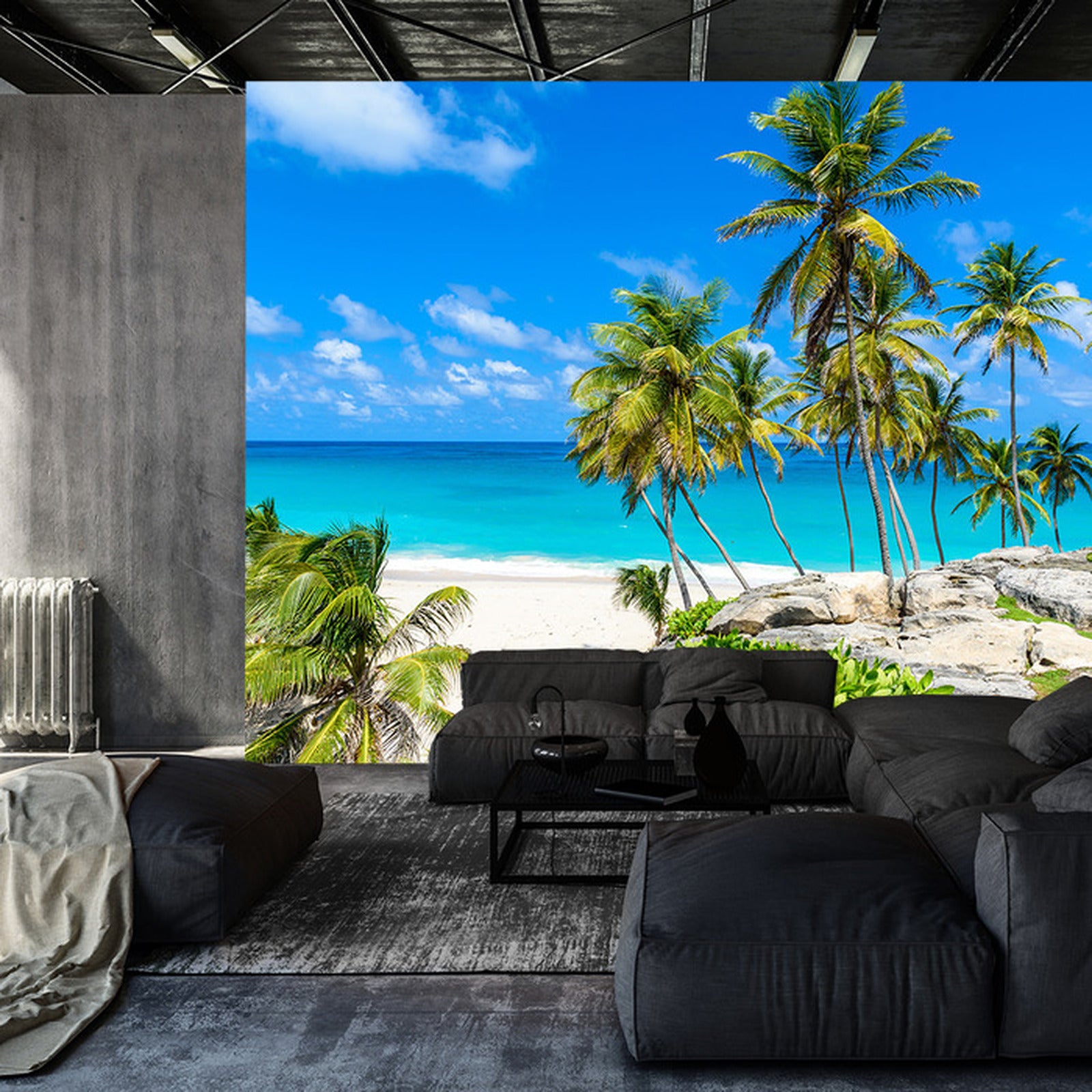 Fototapet Beach Ocean Palmer