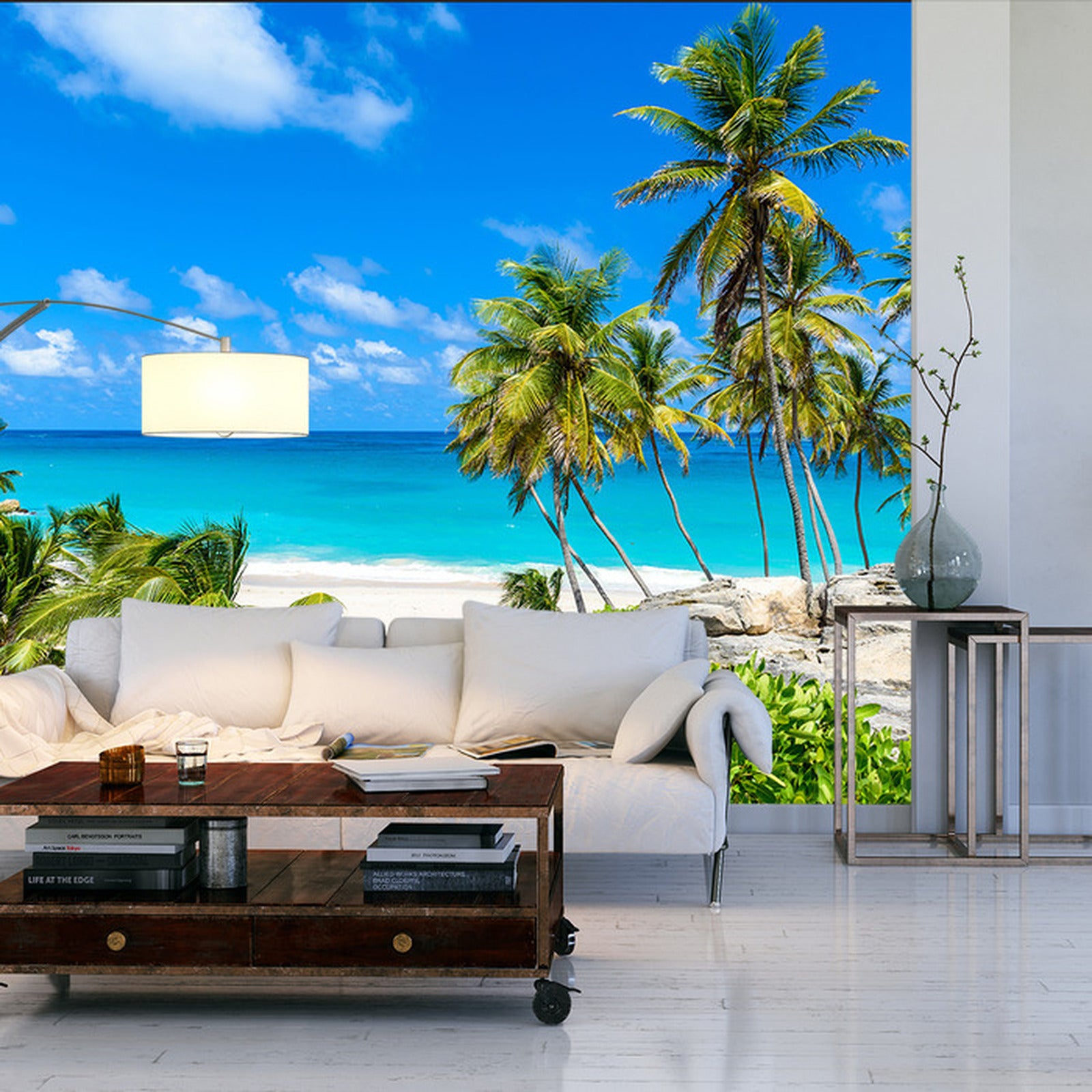 Fototapet Beach Ocean Palmer