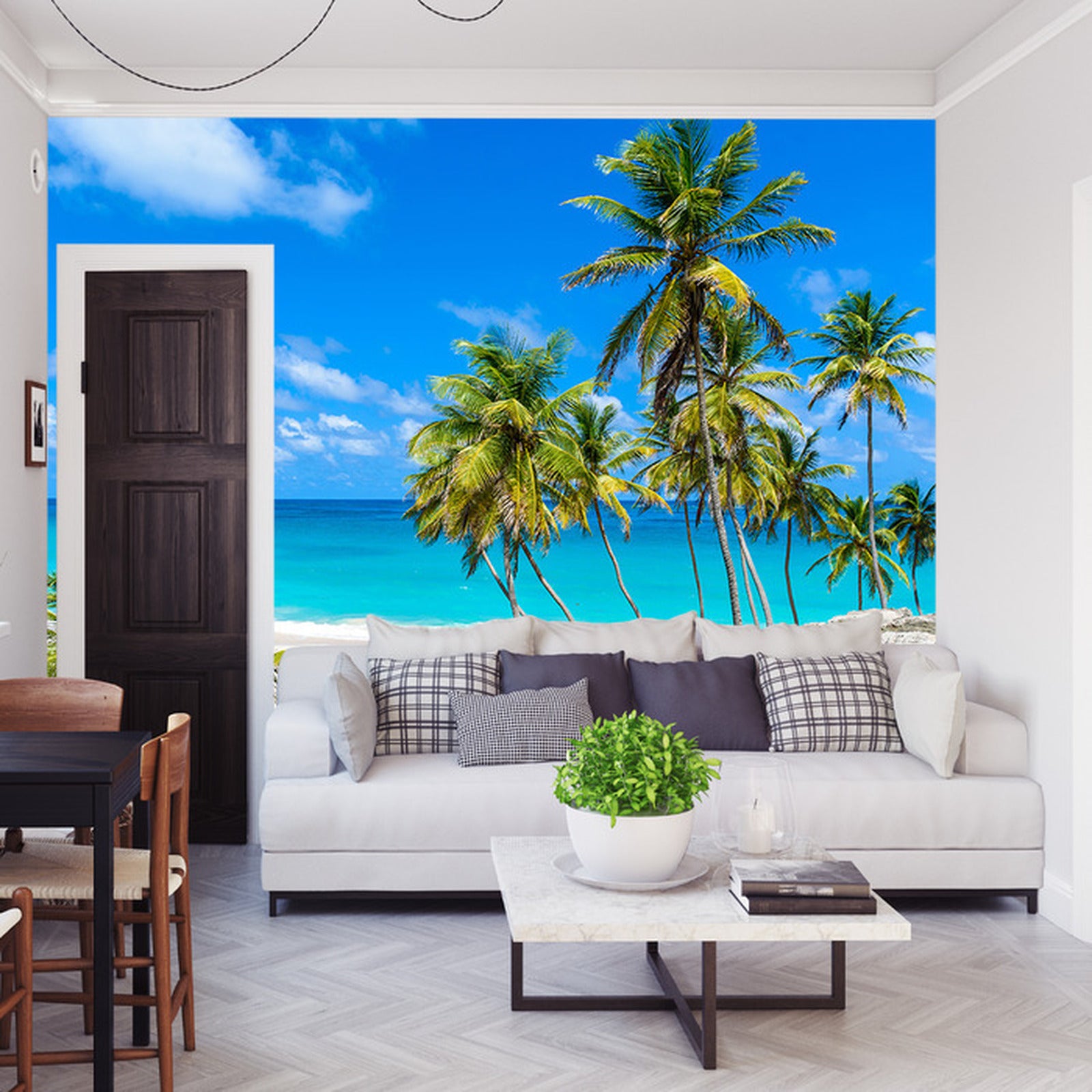 Fototapet Beach Ocean Palmer