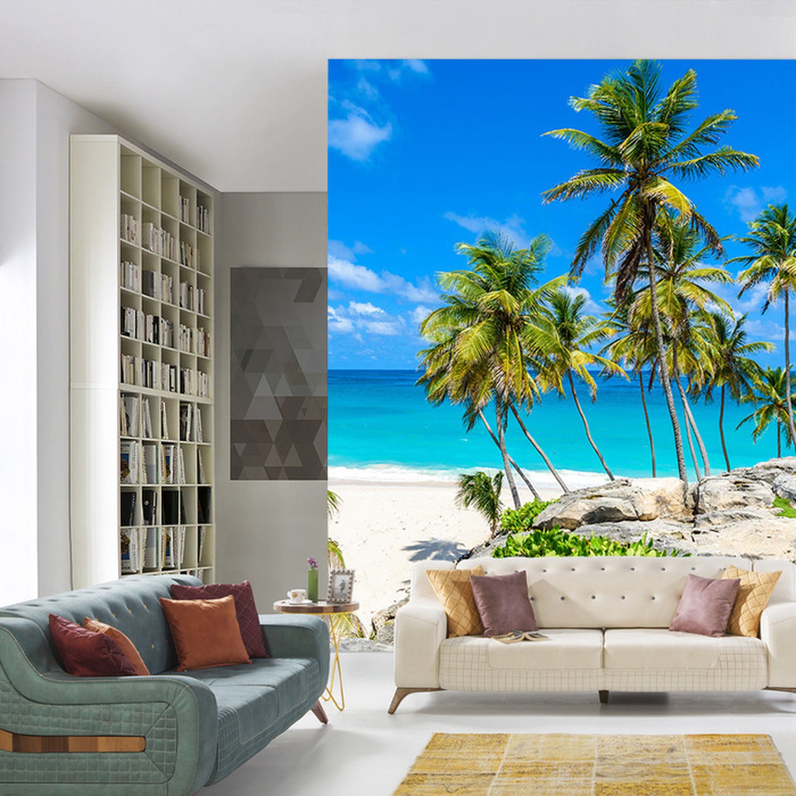Fototapet Beach Ocean Palmer