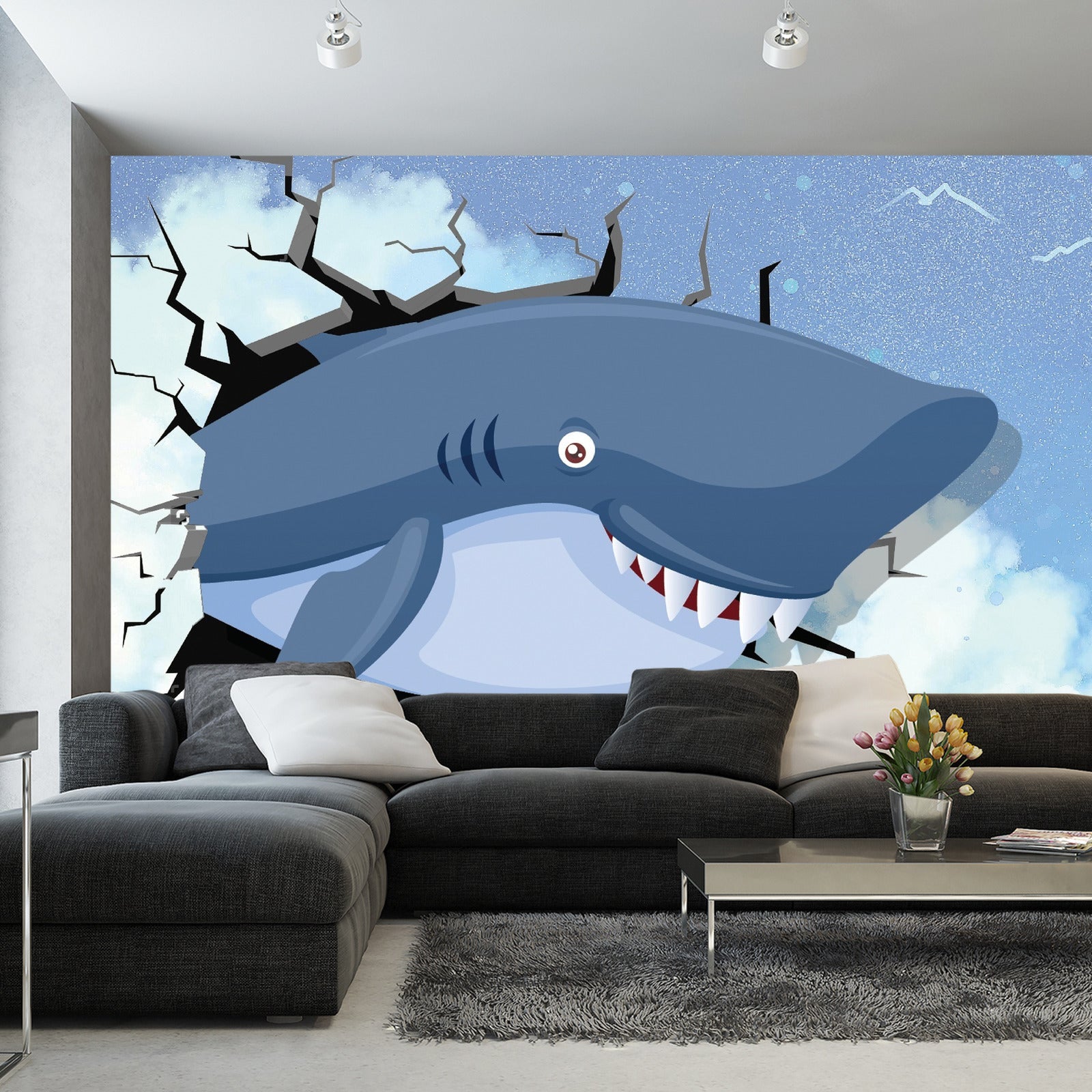 Fototapet Hai På Himmelen