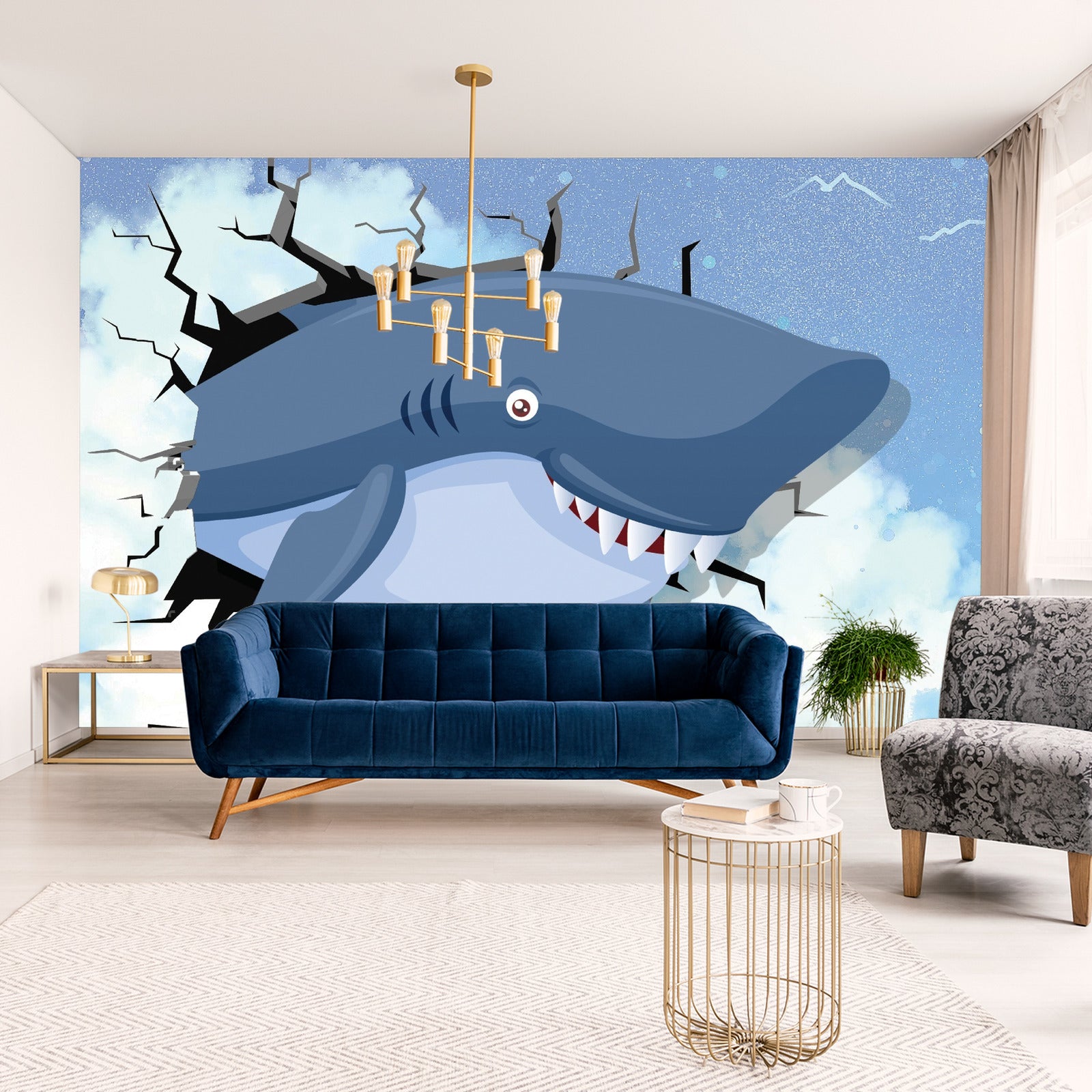 Fototapet Hai På Himmelen