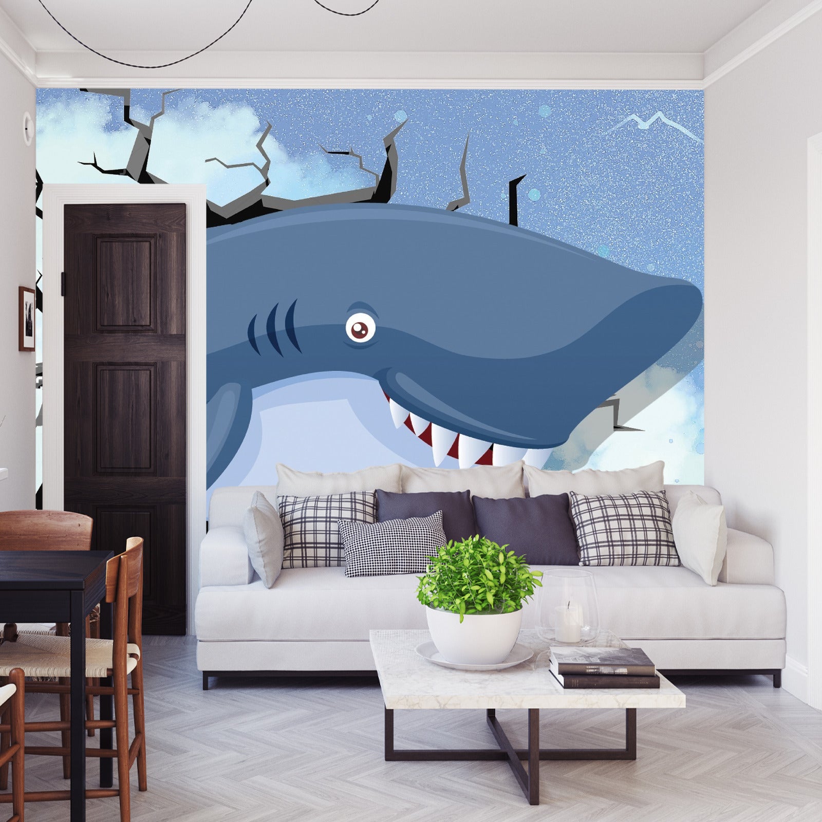 Fototapet Hai På Himmelen