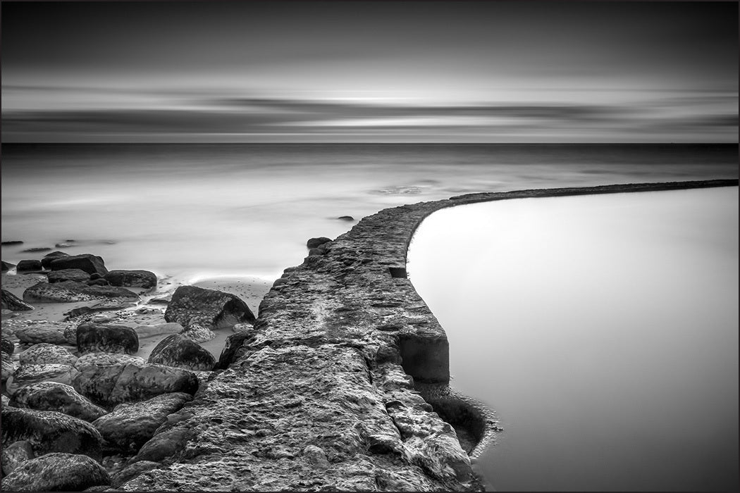 Fototapet Strand Sjøbergarter
