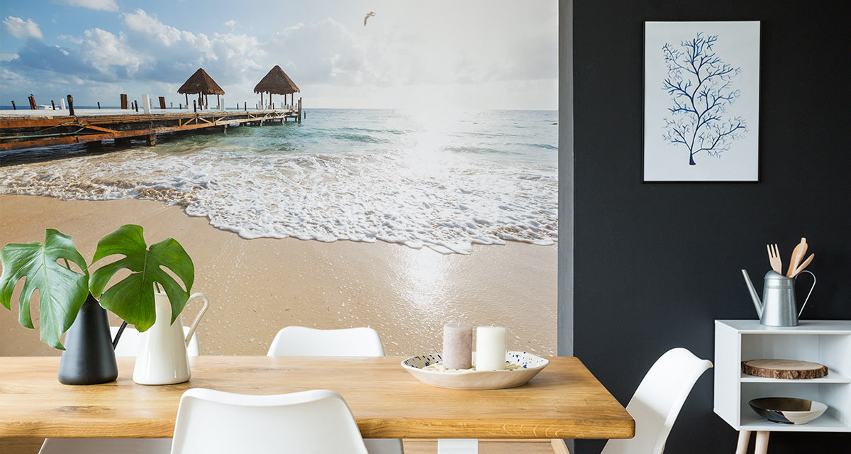 Fototapet Beach Sun Bridge