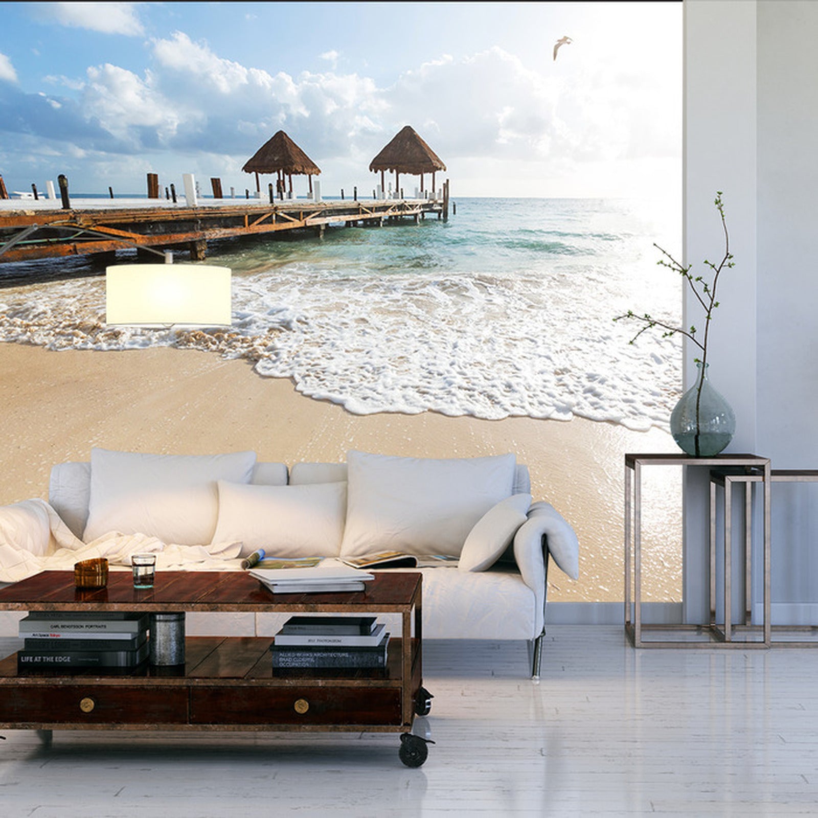 Fototapet Beach Sun Bridge