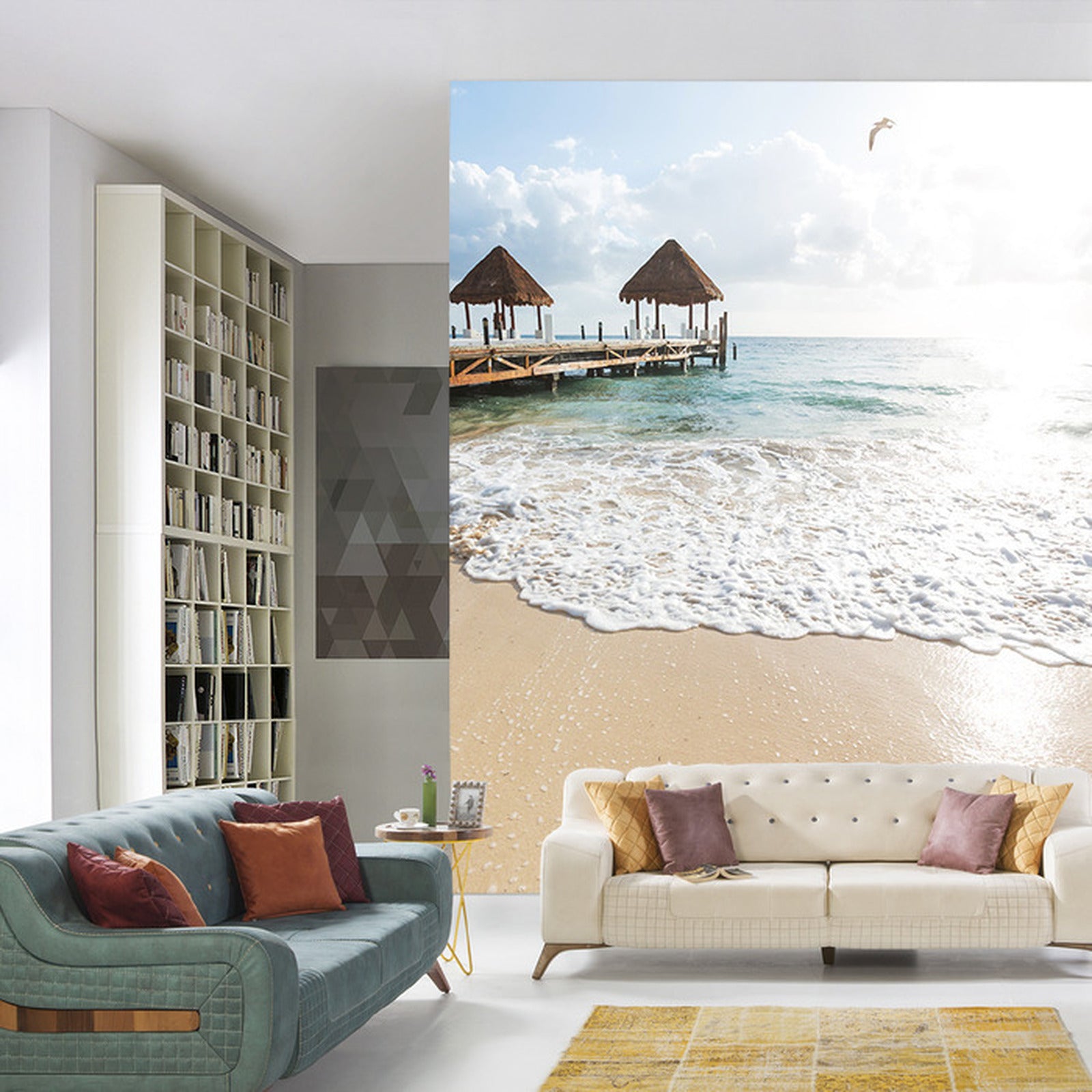 Fototapet Beach Sun Bridge