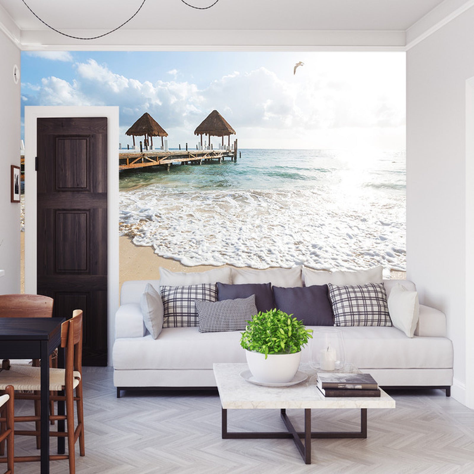 Fototapet Beach Sun Bridge