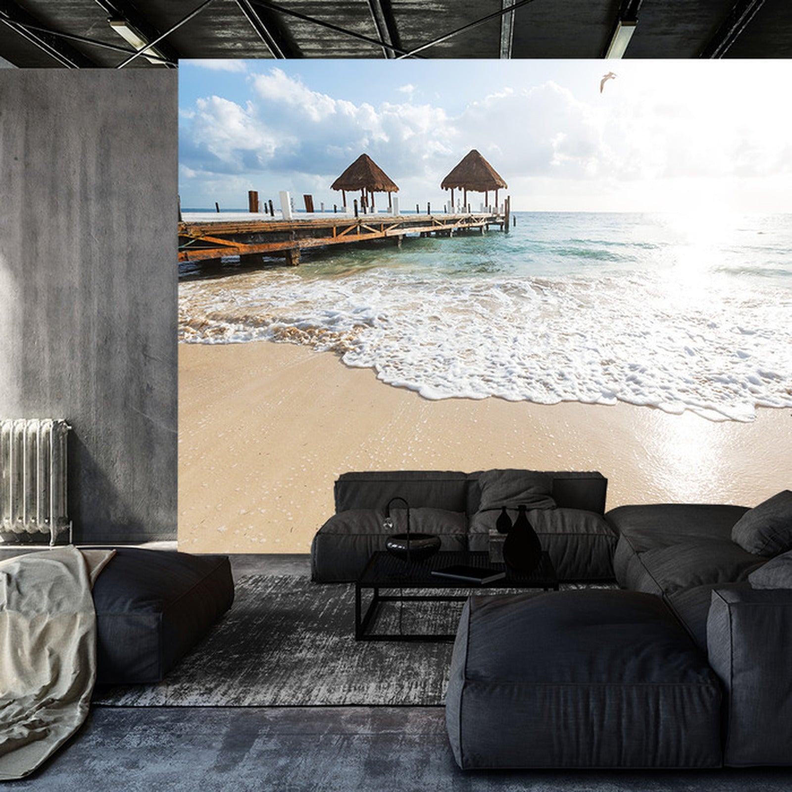 Fototapet Beach Sun Bridge