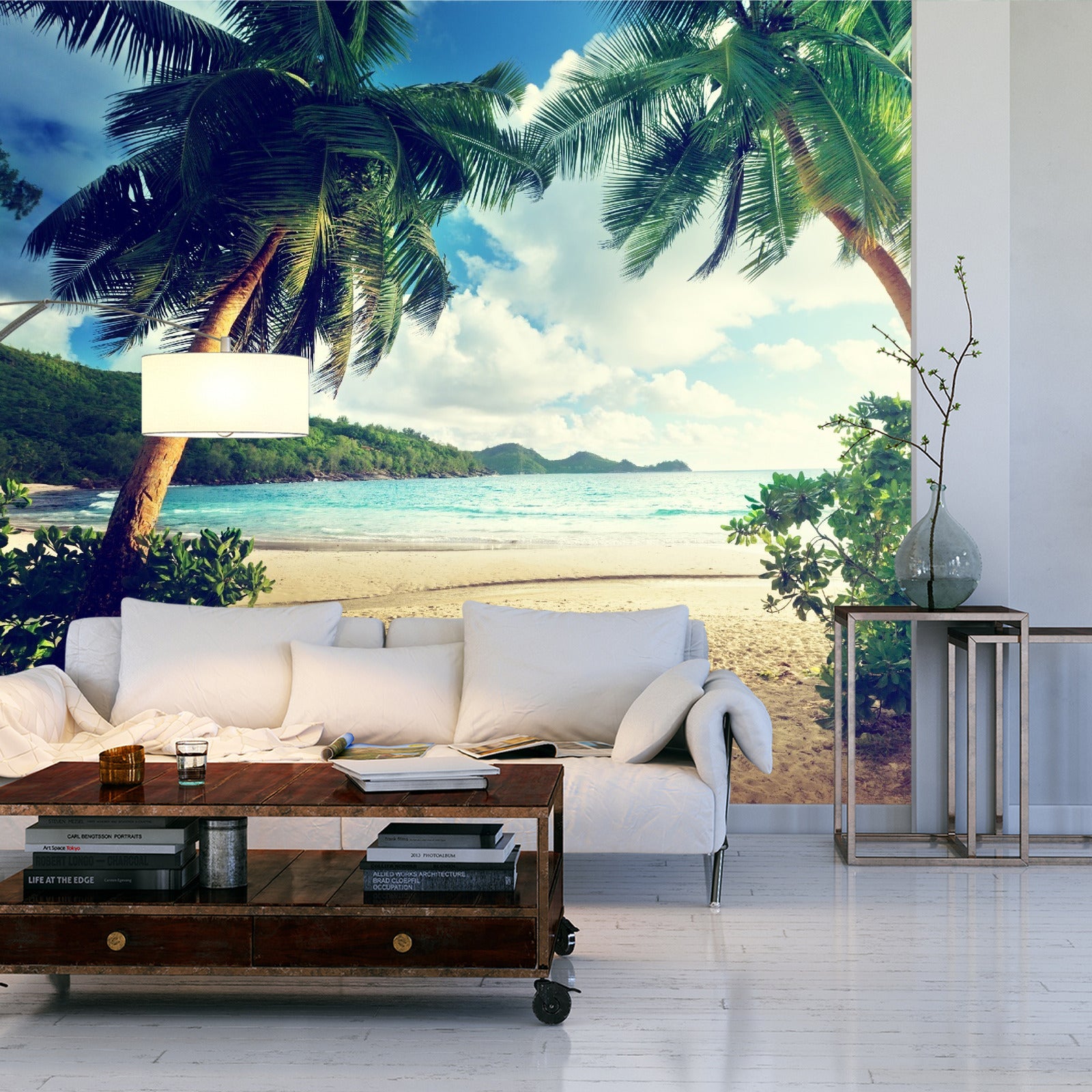 Fototapet Palmer På Seychellene