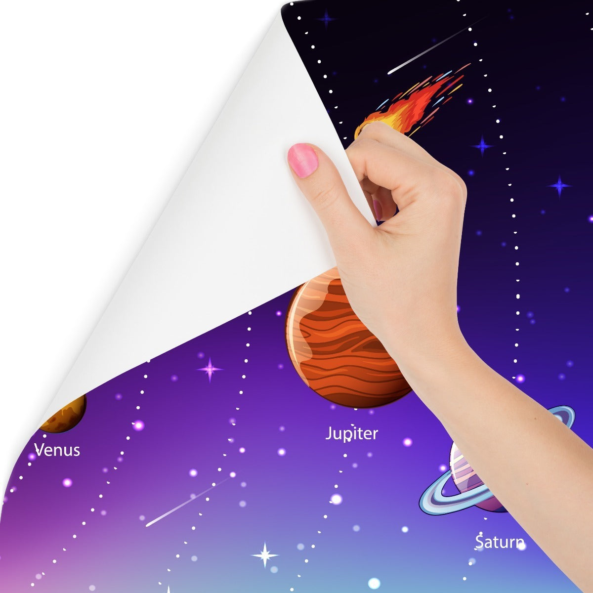 Fototapet Pedagogisk Kosmos På Engelsk