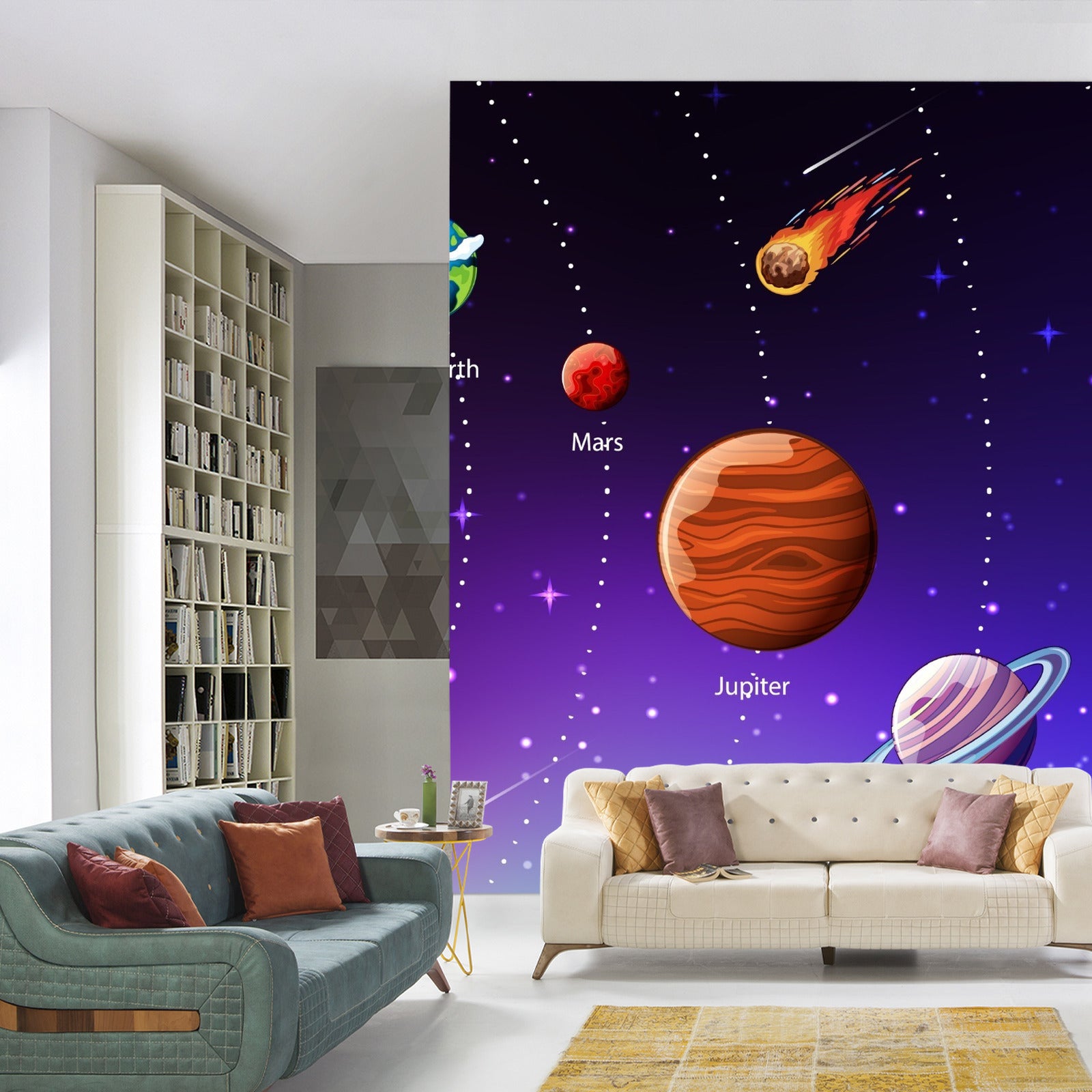 Fototapet Pedagogisk Kosmos På Engelsk