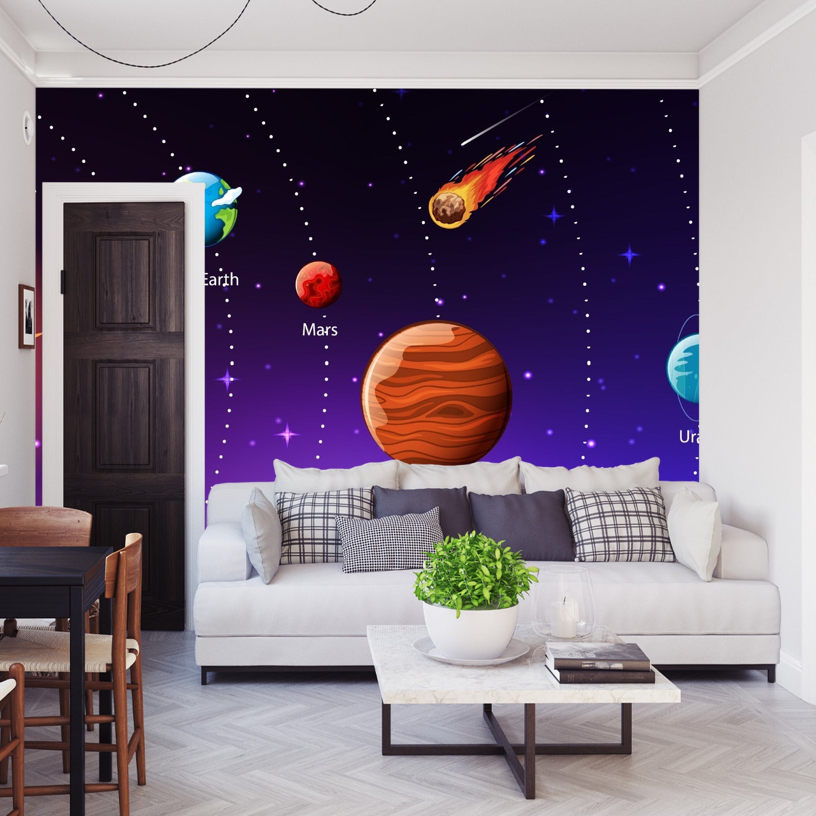 Fototapet Pedagogisk Kosmos På Engelsk