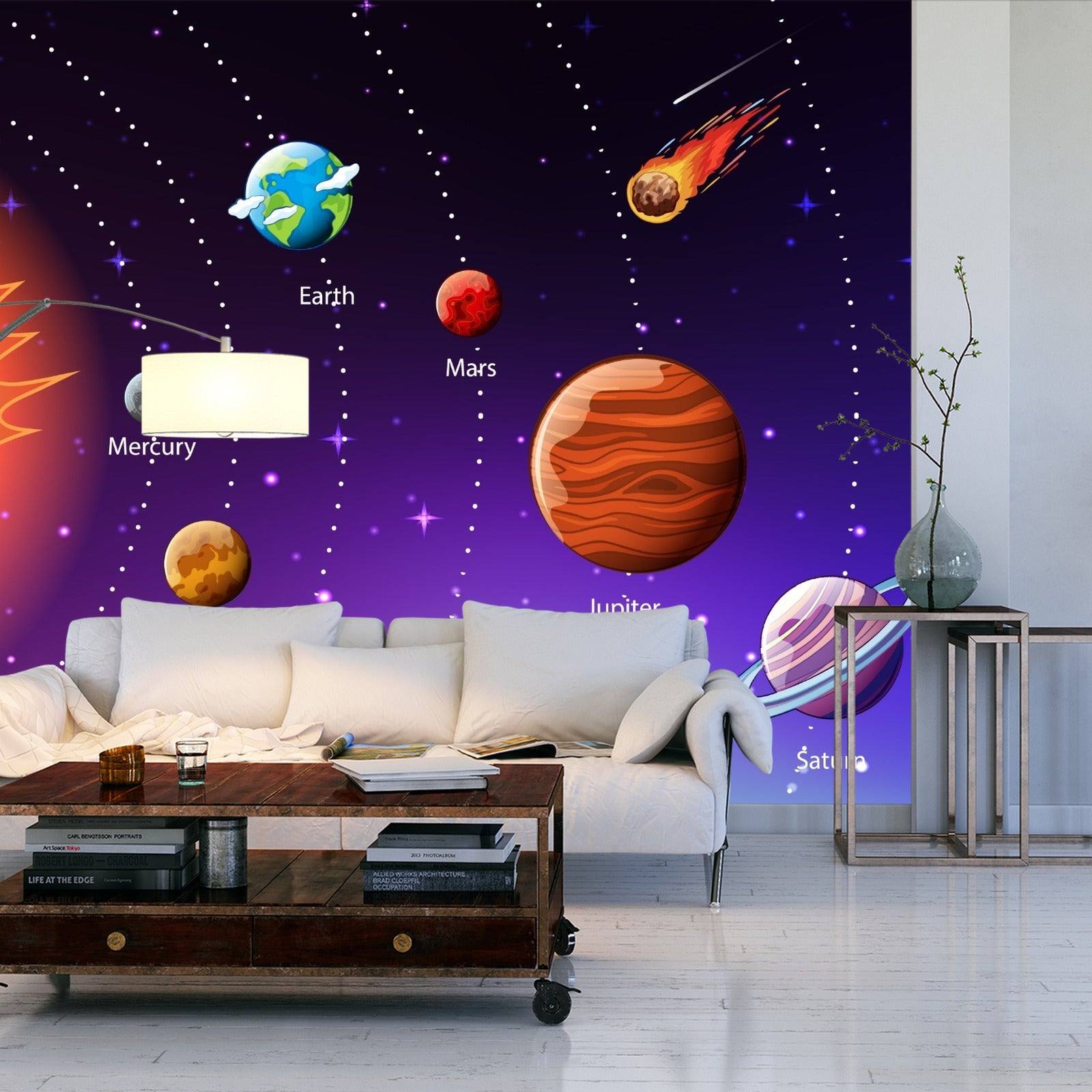 Fototapet Pedagogisk Kosmos På Engelsk