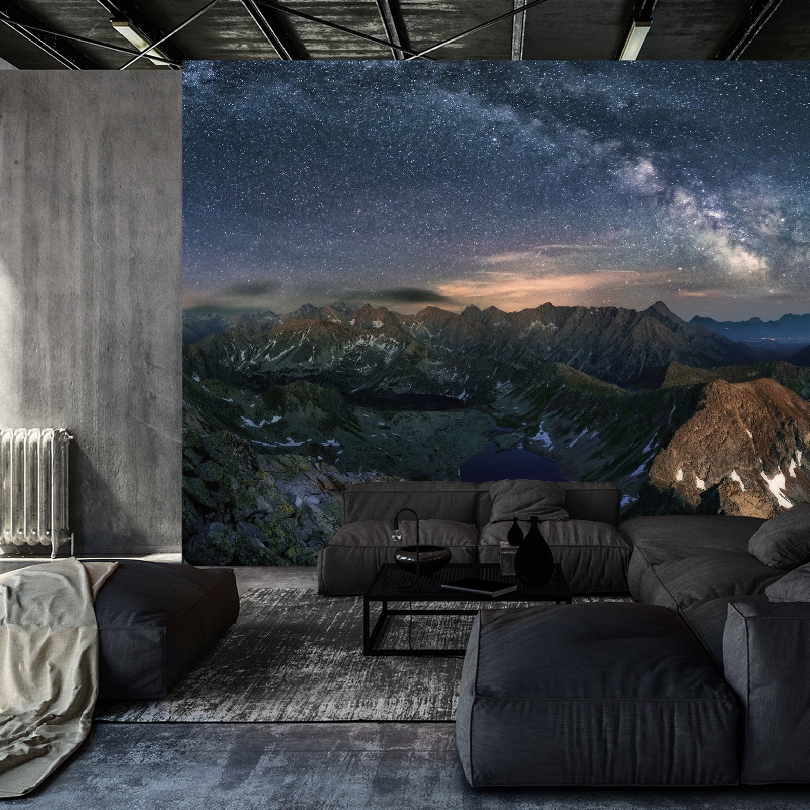 Fototapet Melkeveien Over Tatrafjellene