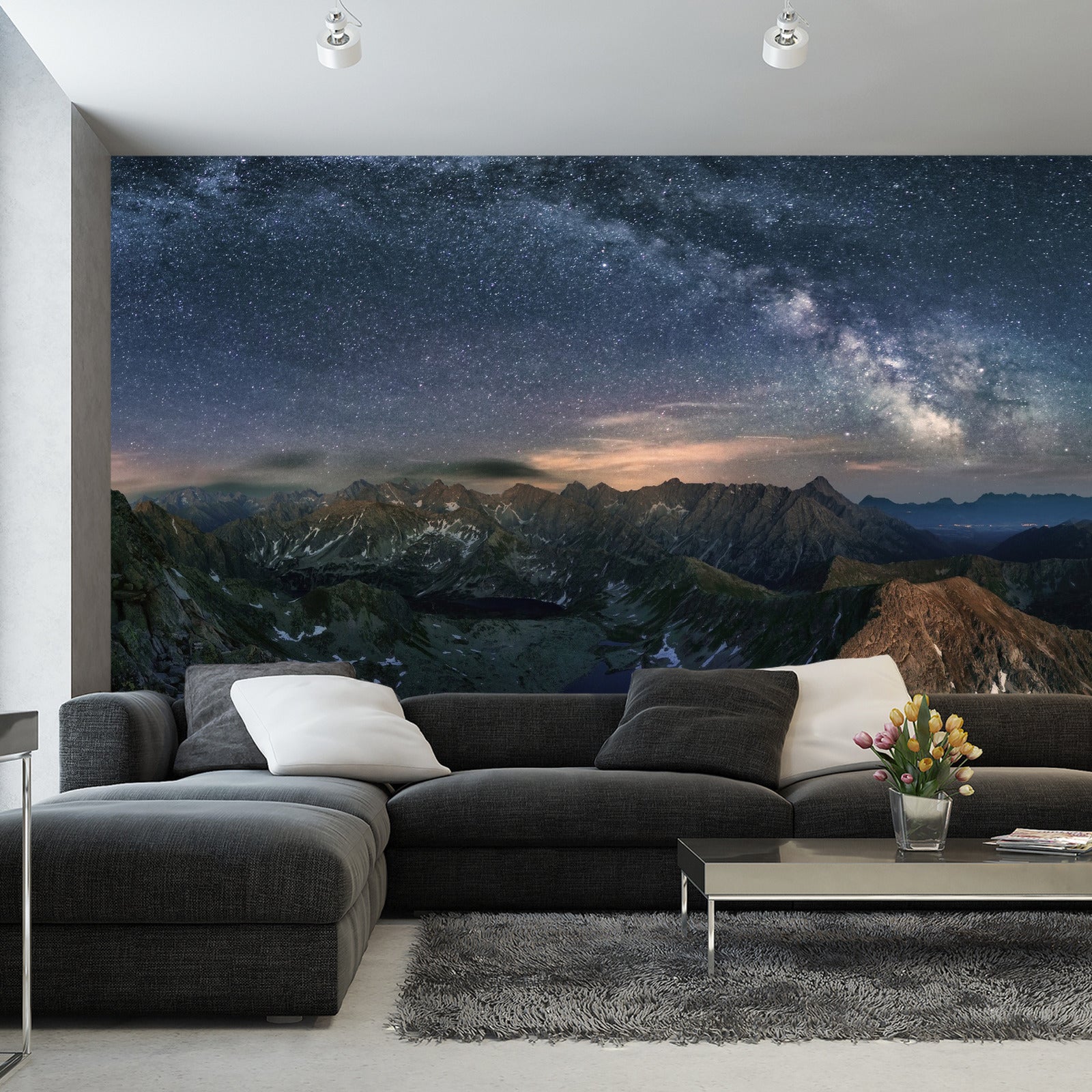 Fototapet Melkeveien Over Tatrafjellene
