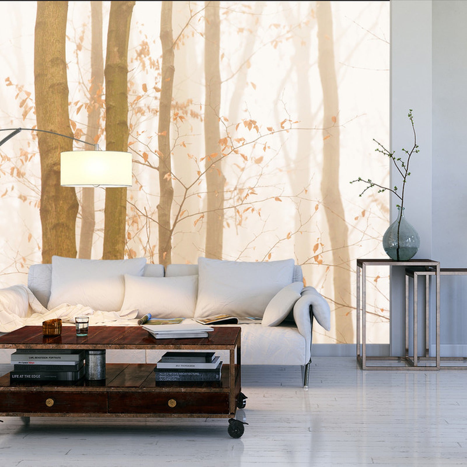 Fototapet Skog I Tåke