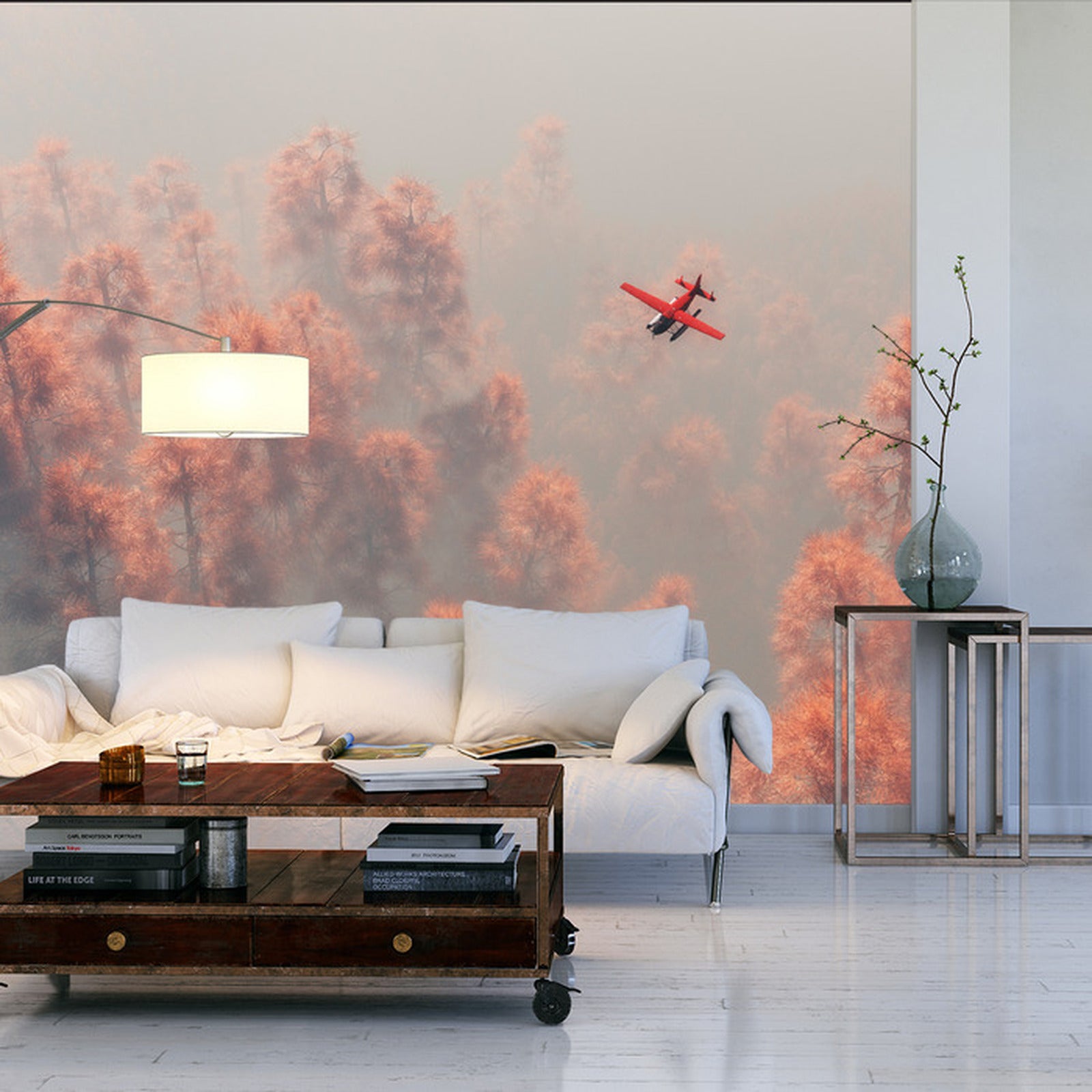 Fototapet Skog I Tåke