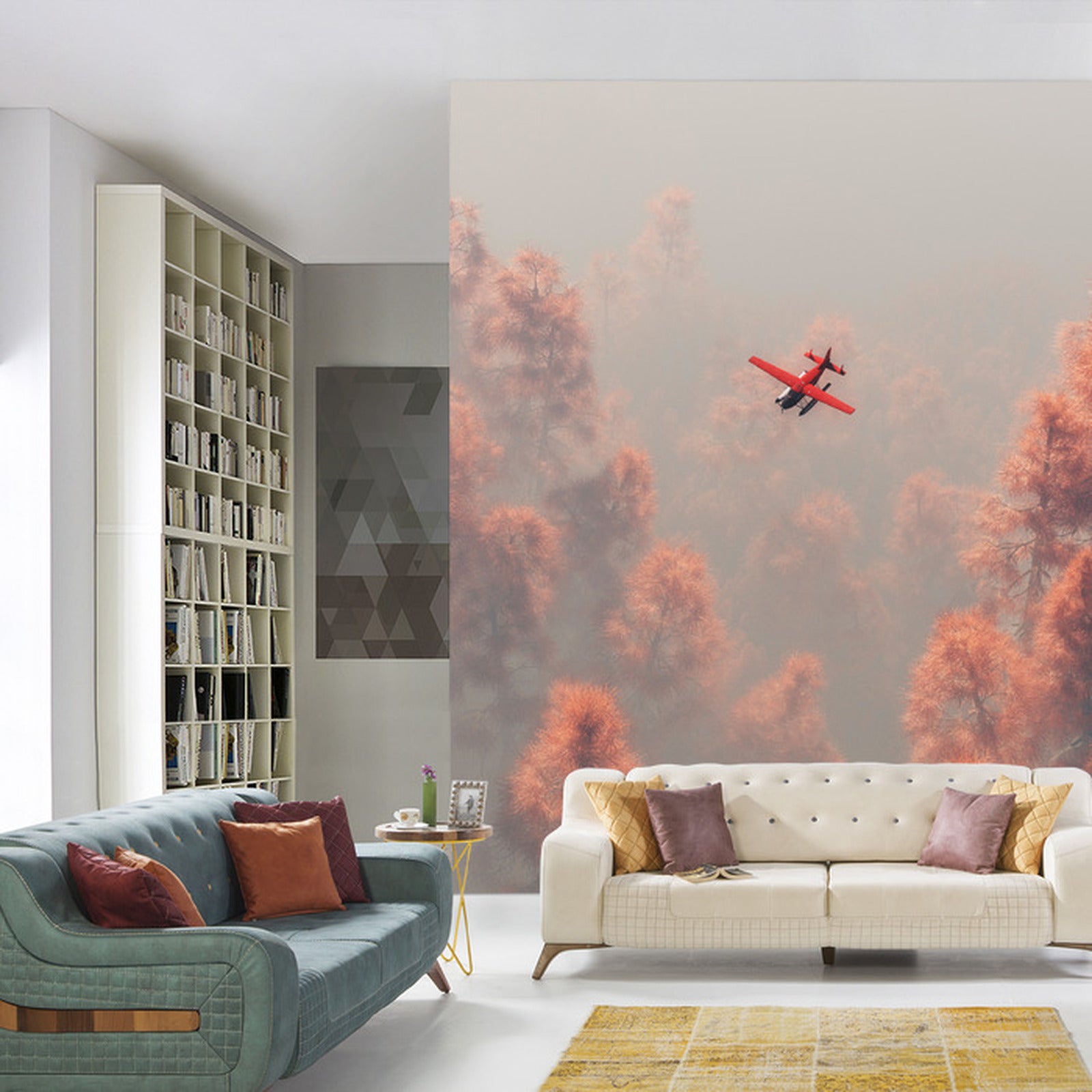 Fototapet Skog I Tåke