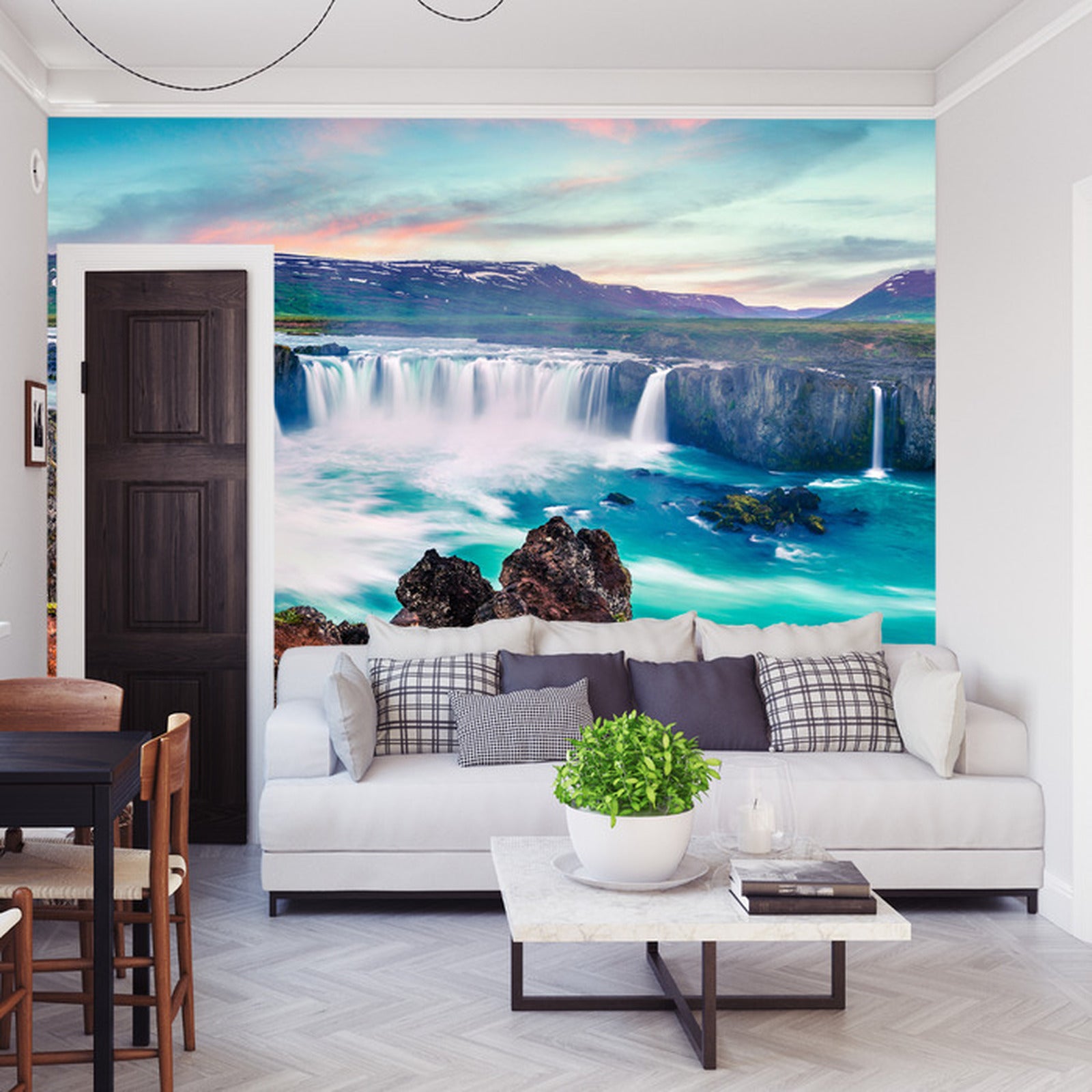 Fototapet Godafoss Foss