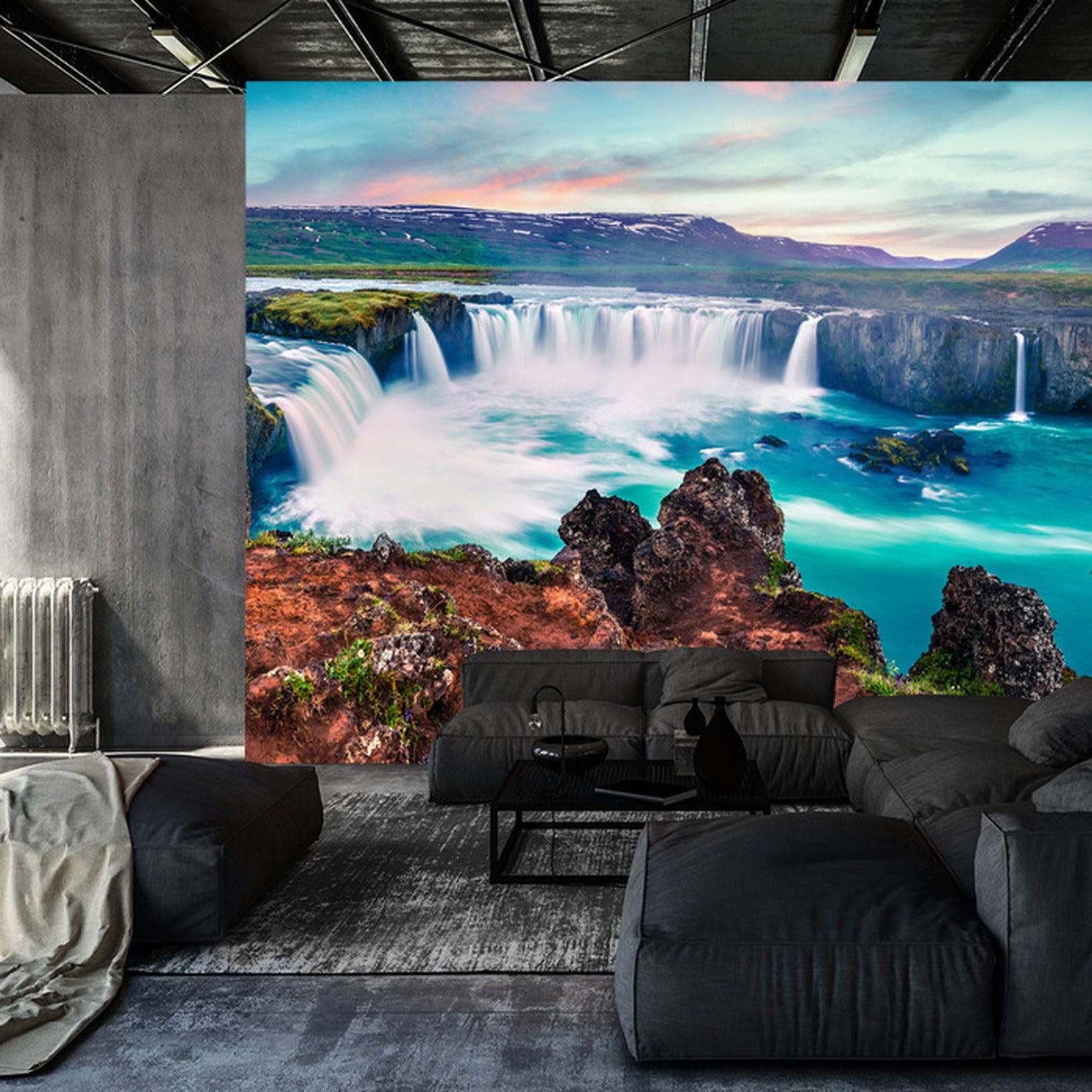 Fototapet Godafoss Foss