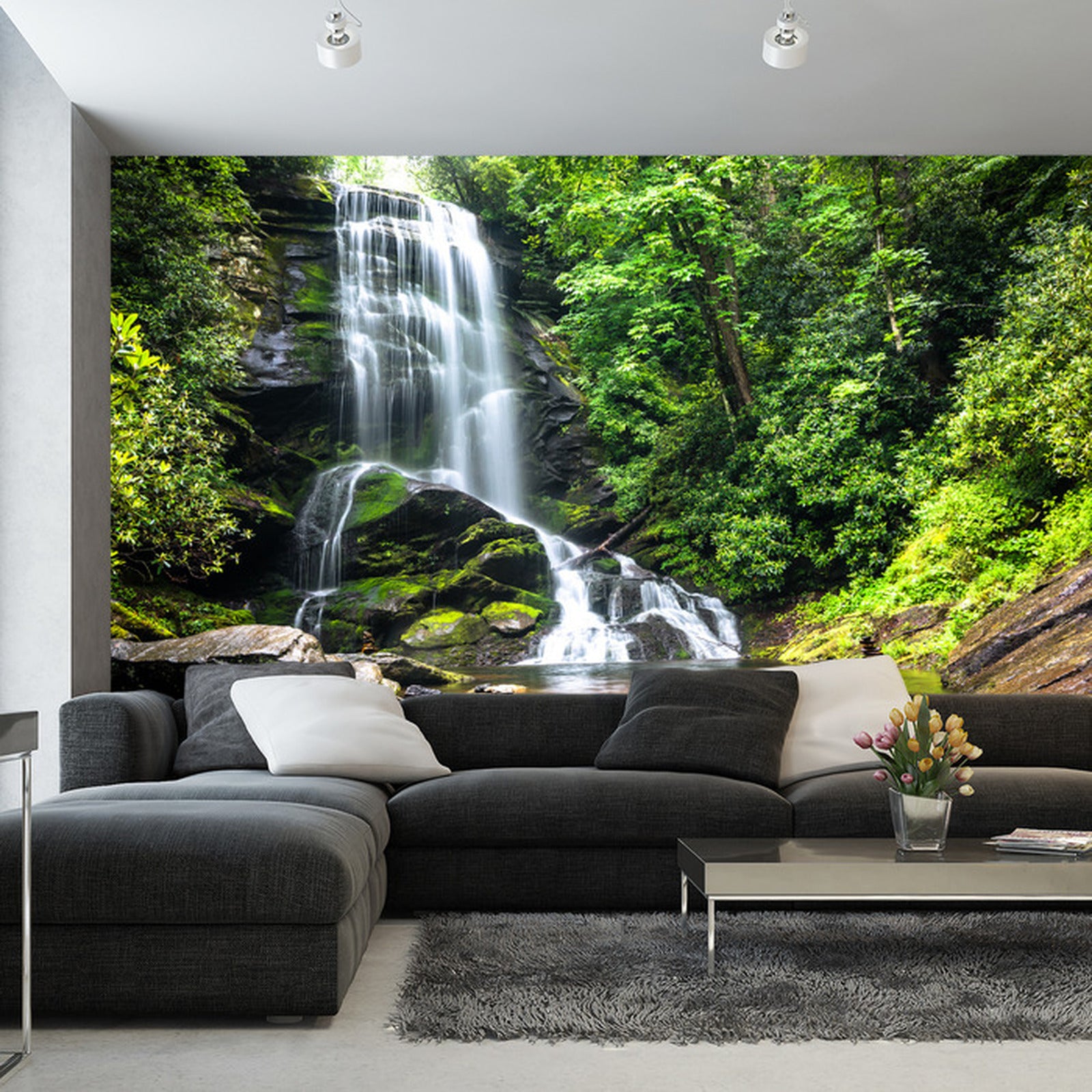 Fototapet Veggmaleri Cascade Fossen