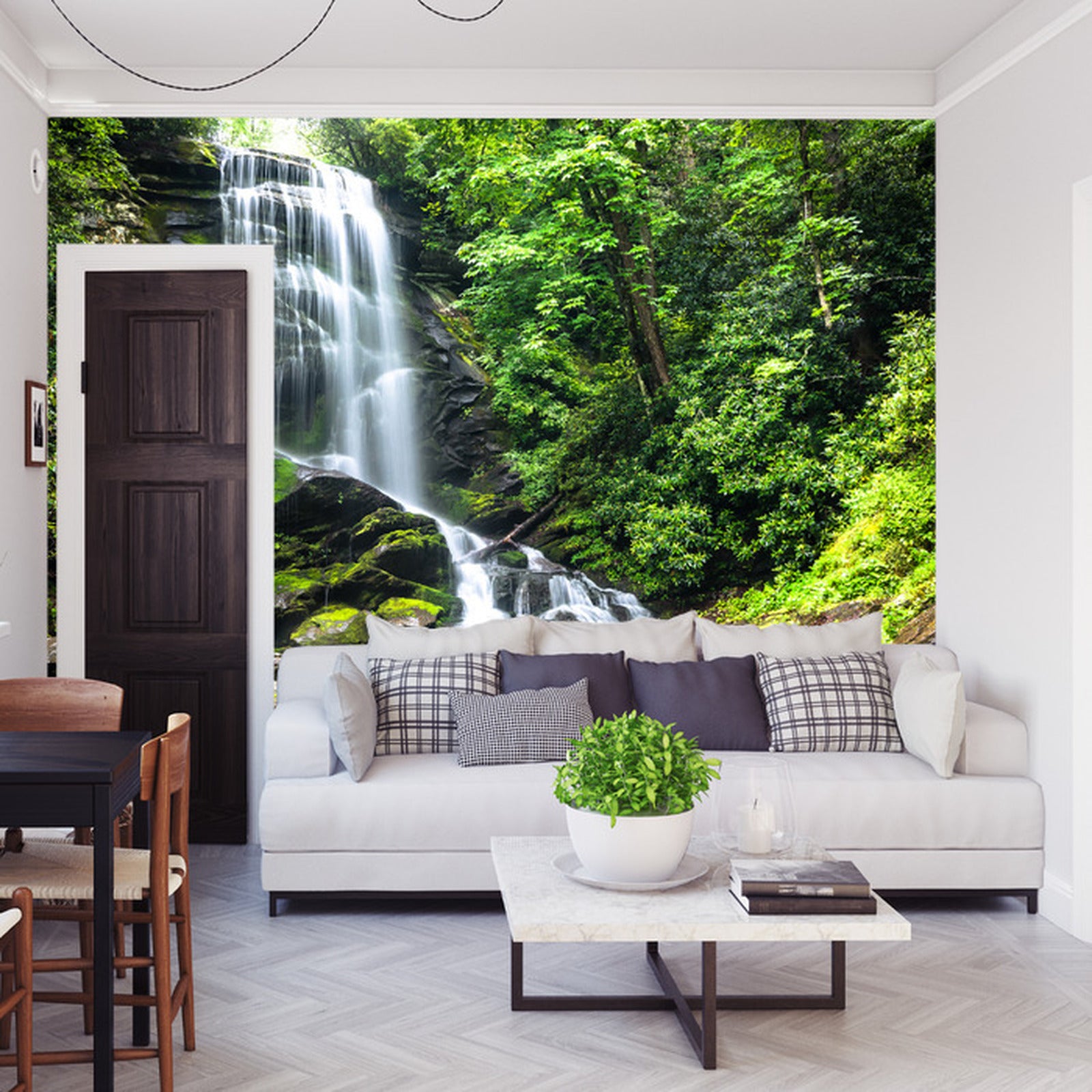 Fototapet Veggmaleri Cascade Fossen