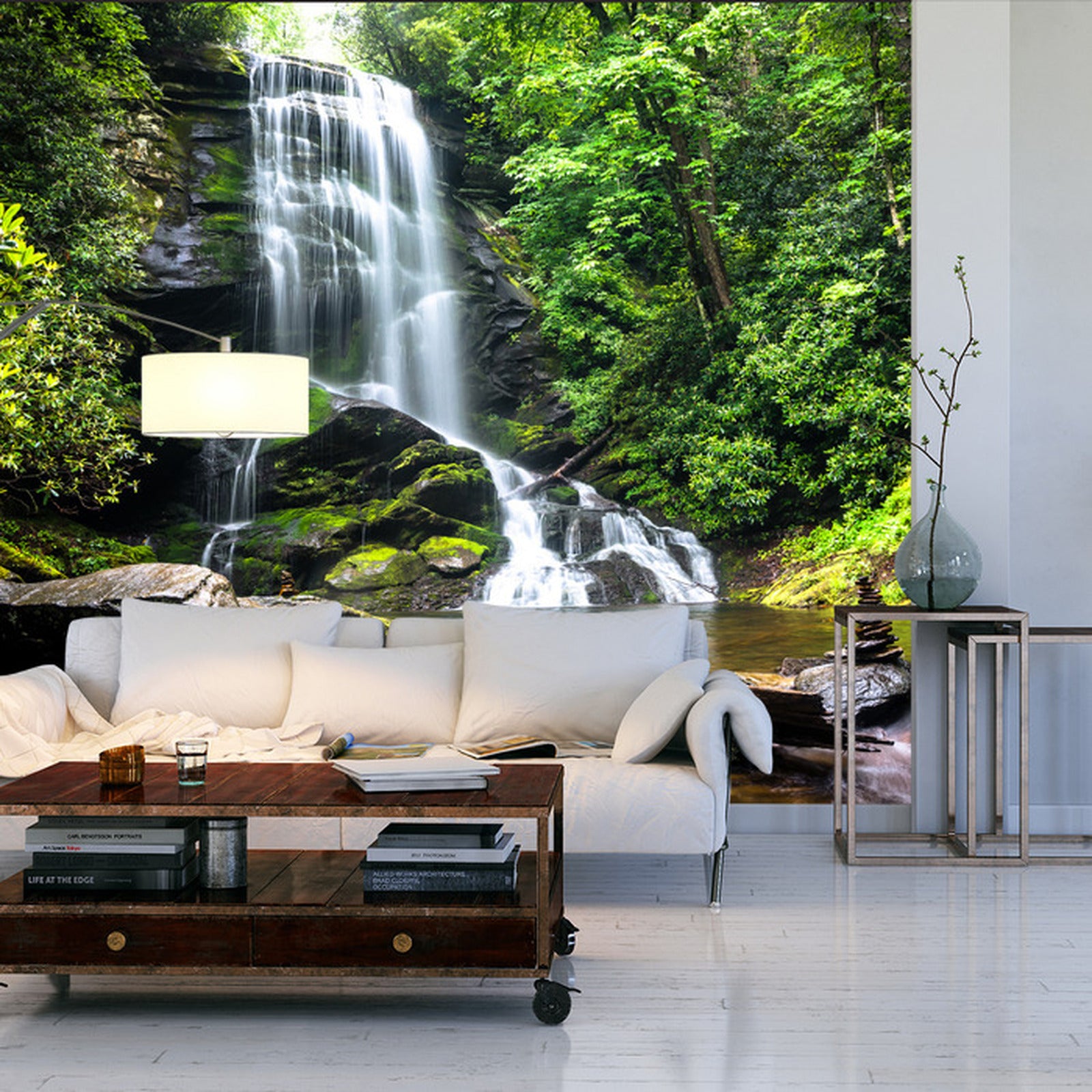 Fototapet Veggmaleri Cascade Fossen