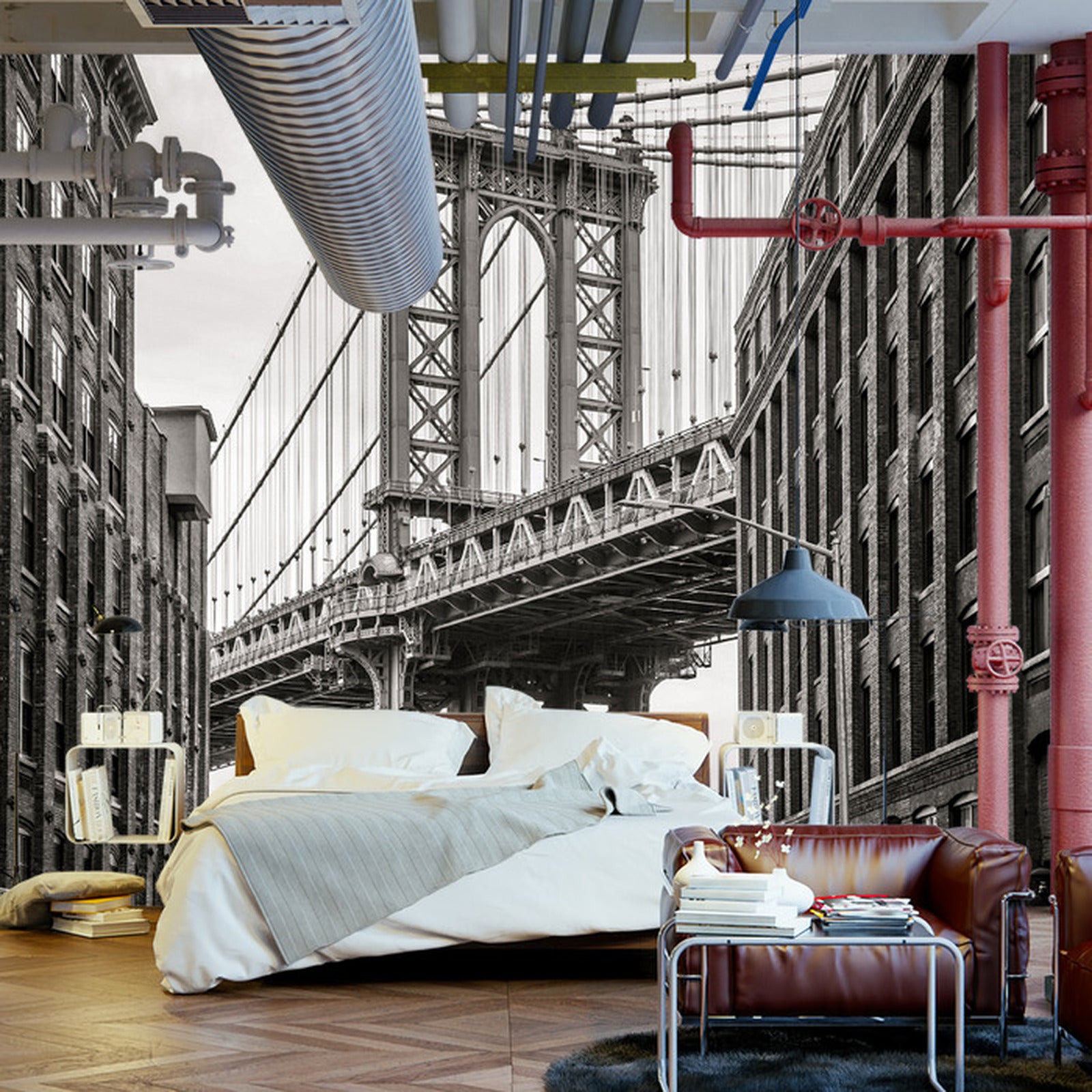 Fototapet Bridge I New York City