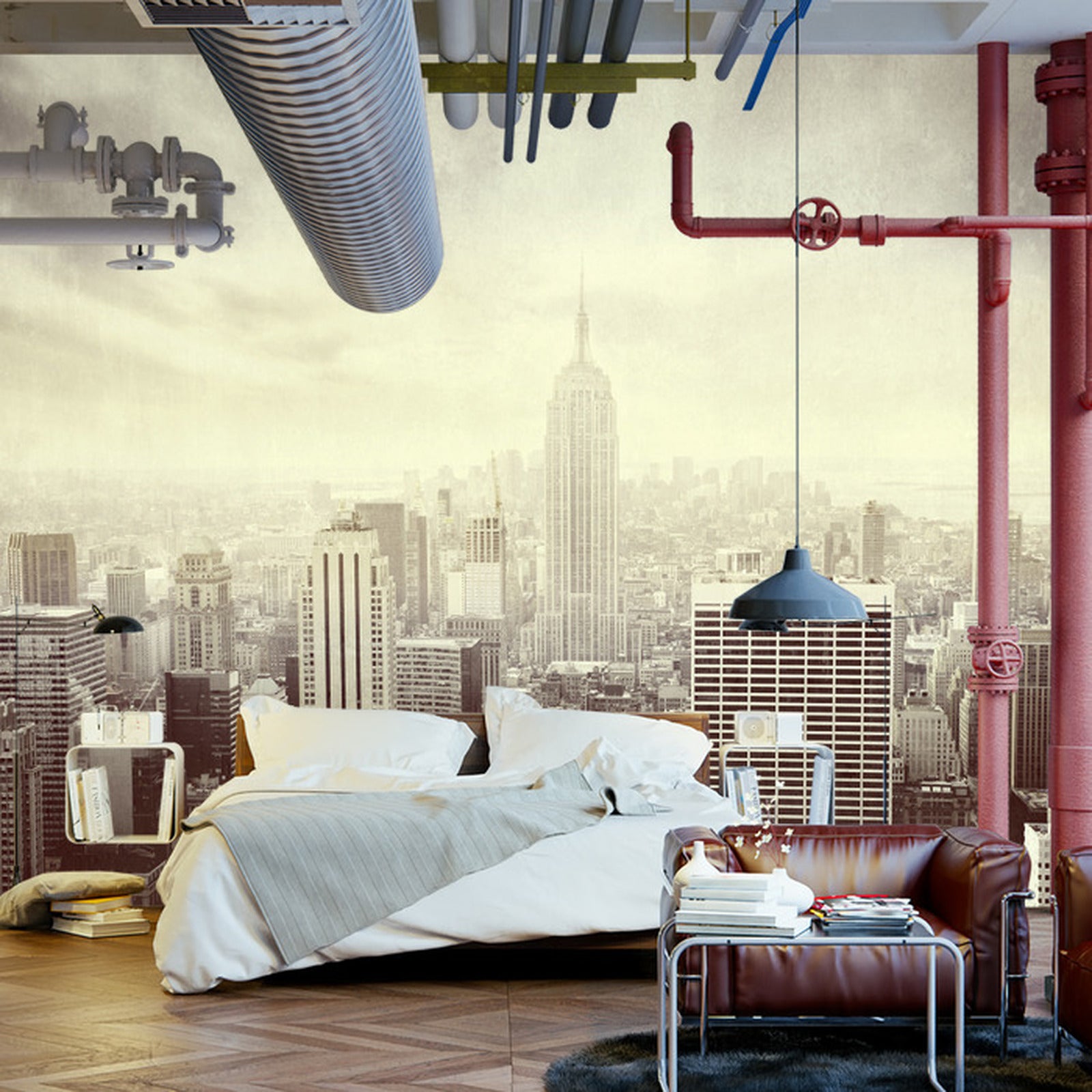 Fototapet Utsikt Over New York City