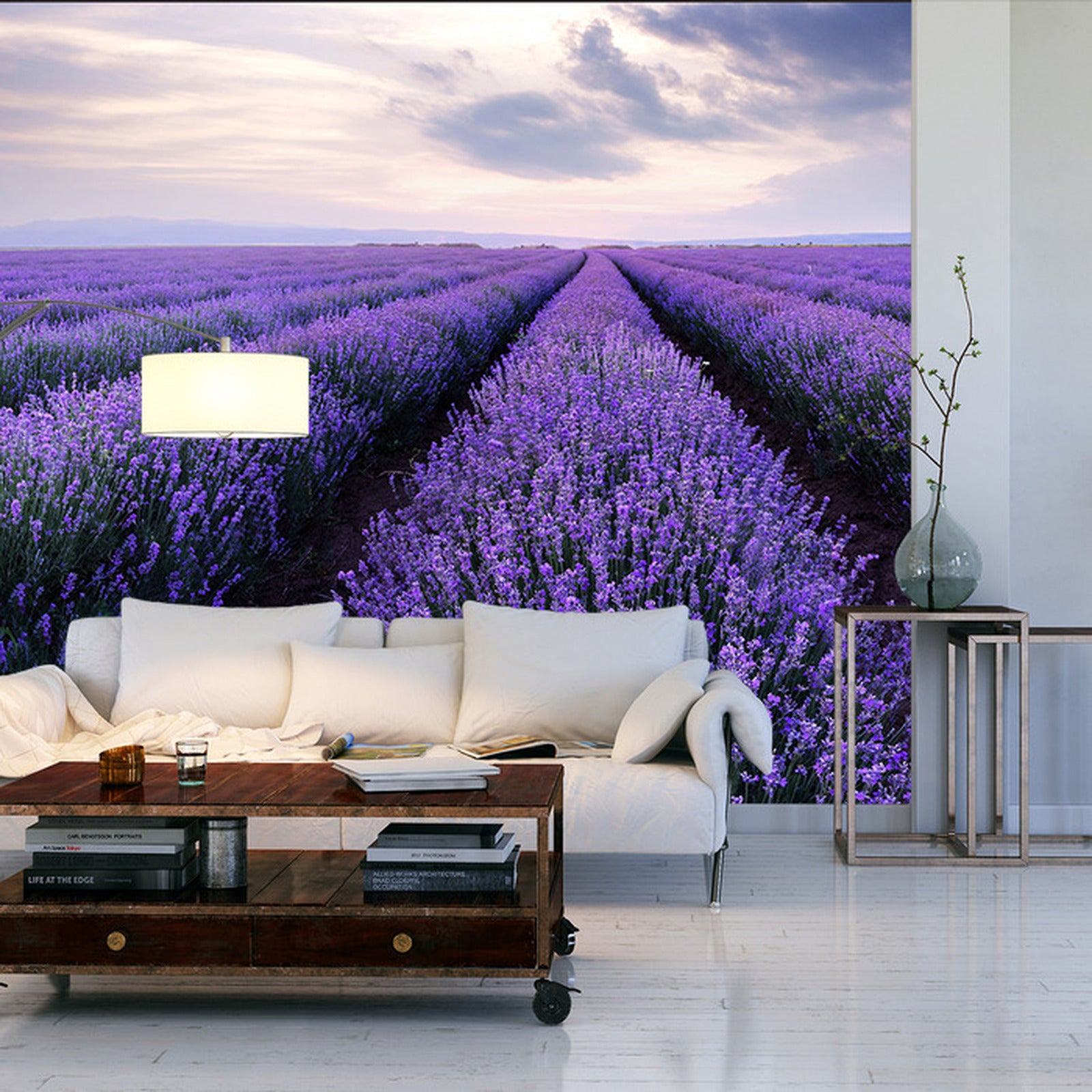 Fototapet lavendel-blomster