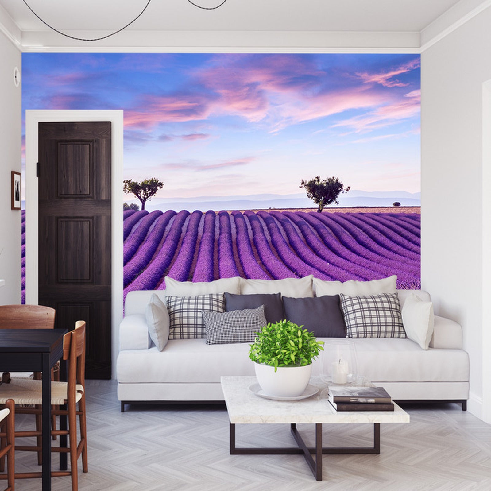 Fototapet Lavendelslette