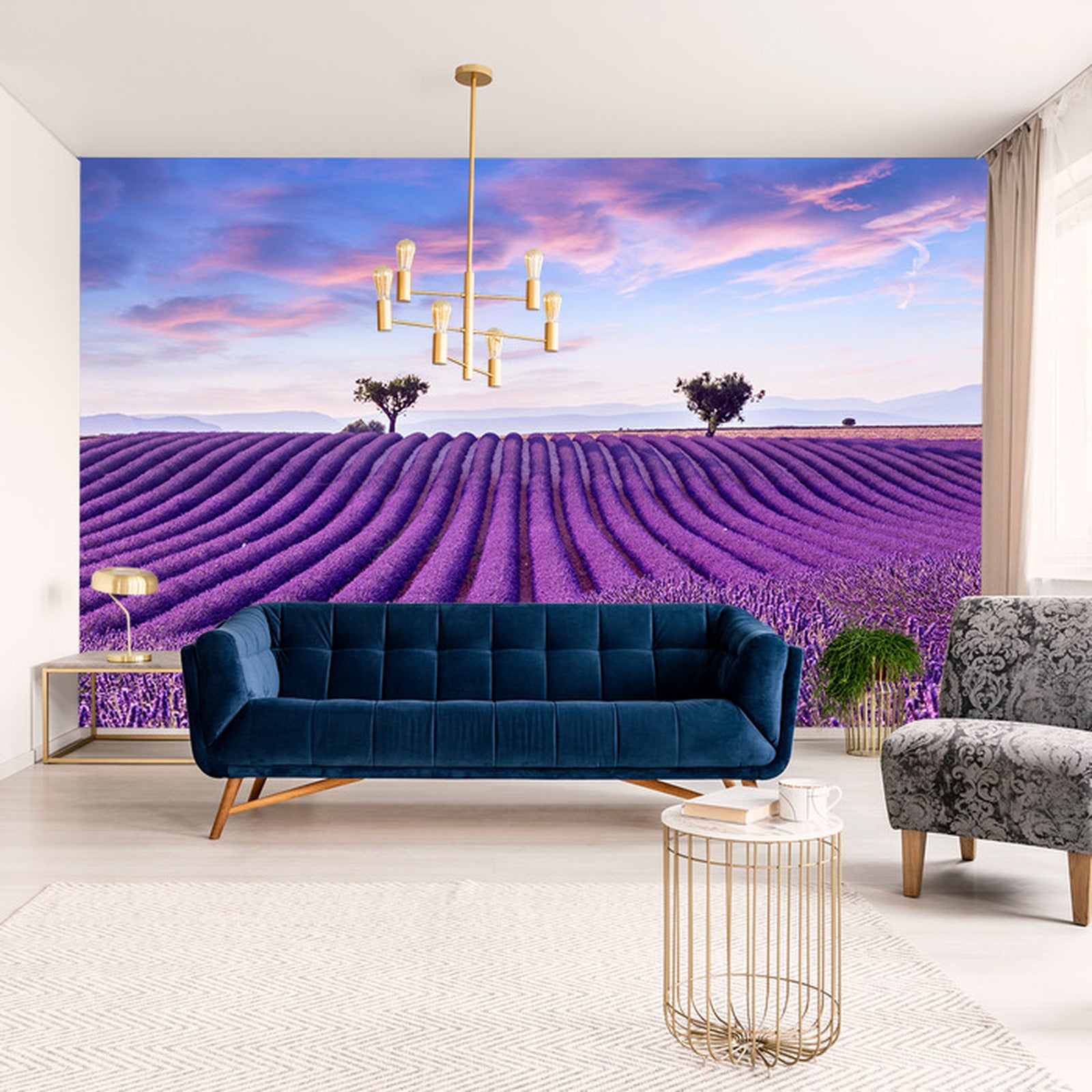 Fototapet Lavendelslette