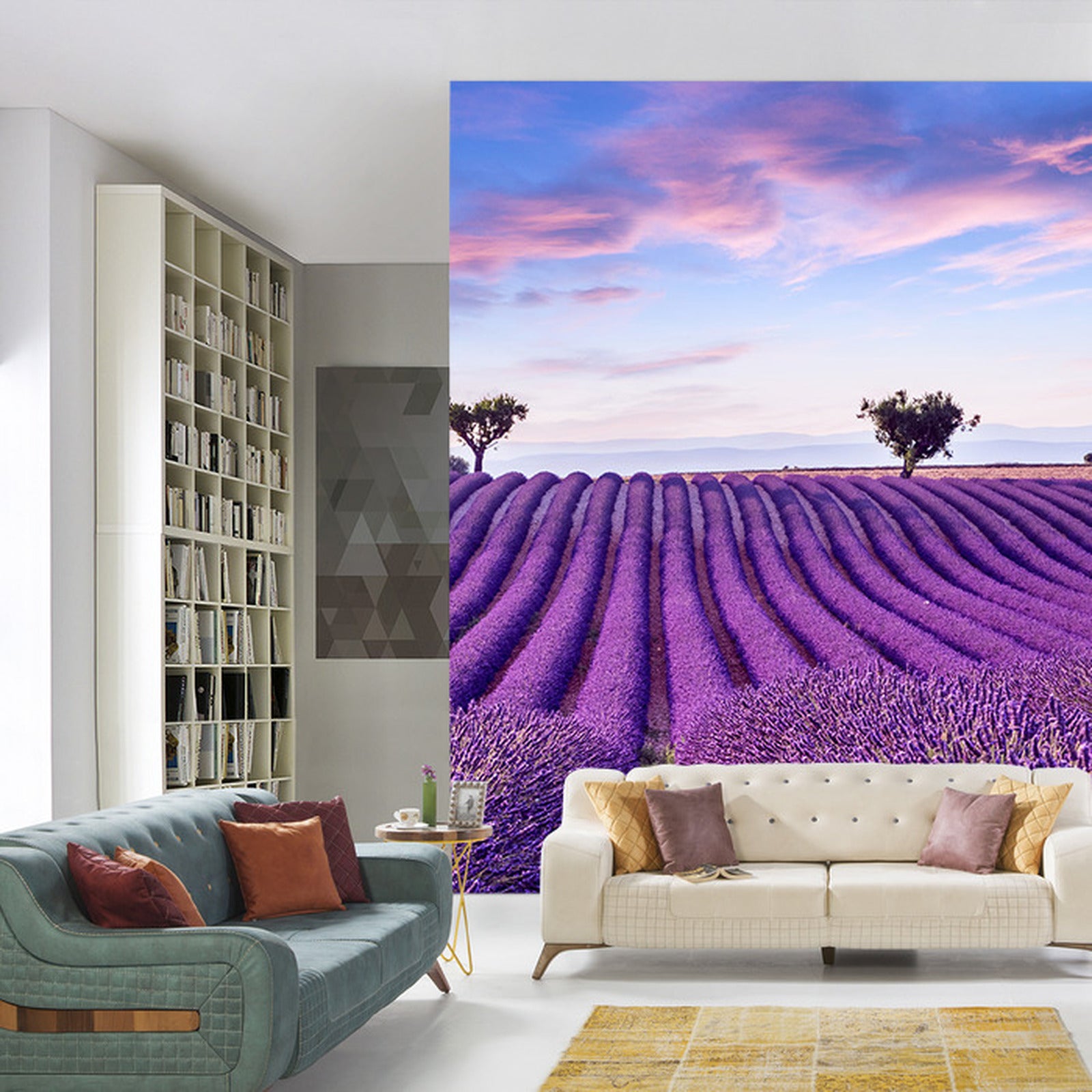 Fototapet Lavendelslette