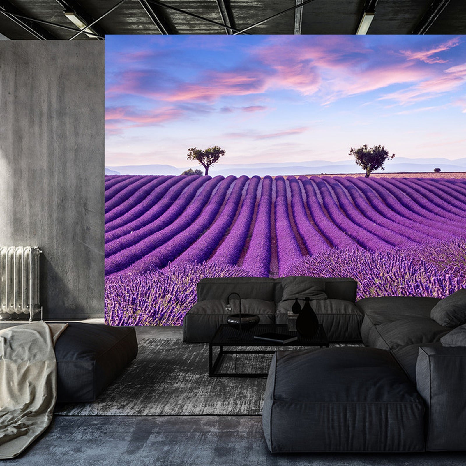 Fototapet Lavendelslette