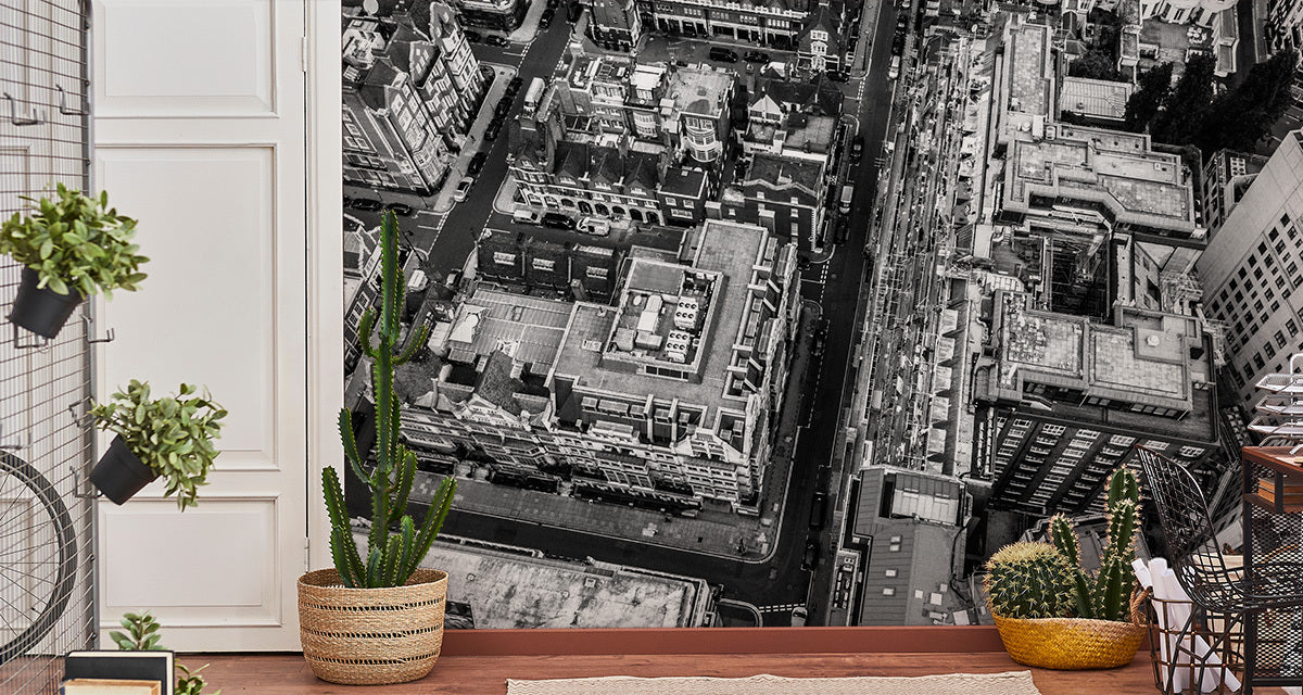 Fototapet London Svart Og Hvitt