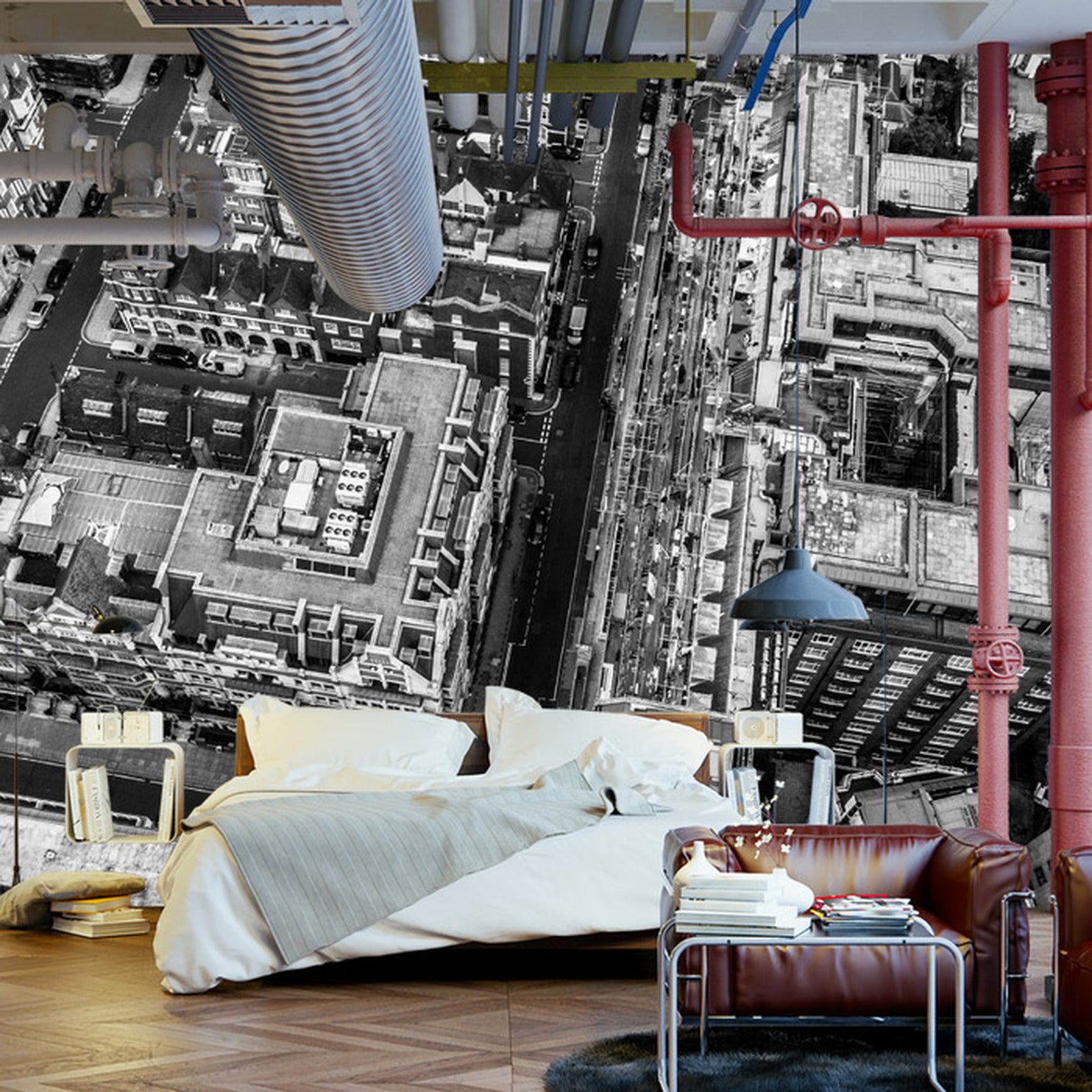 Fototapet London Svart Og Hvitt