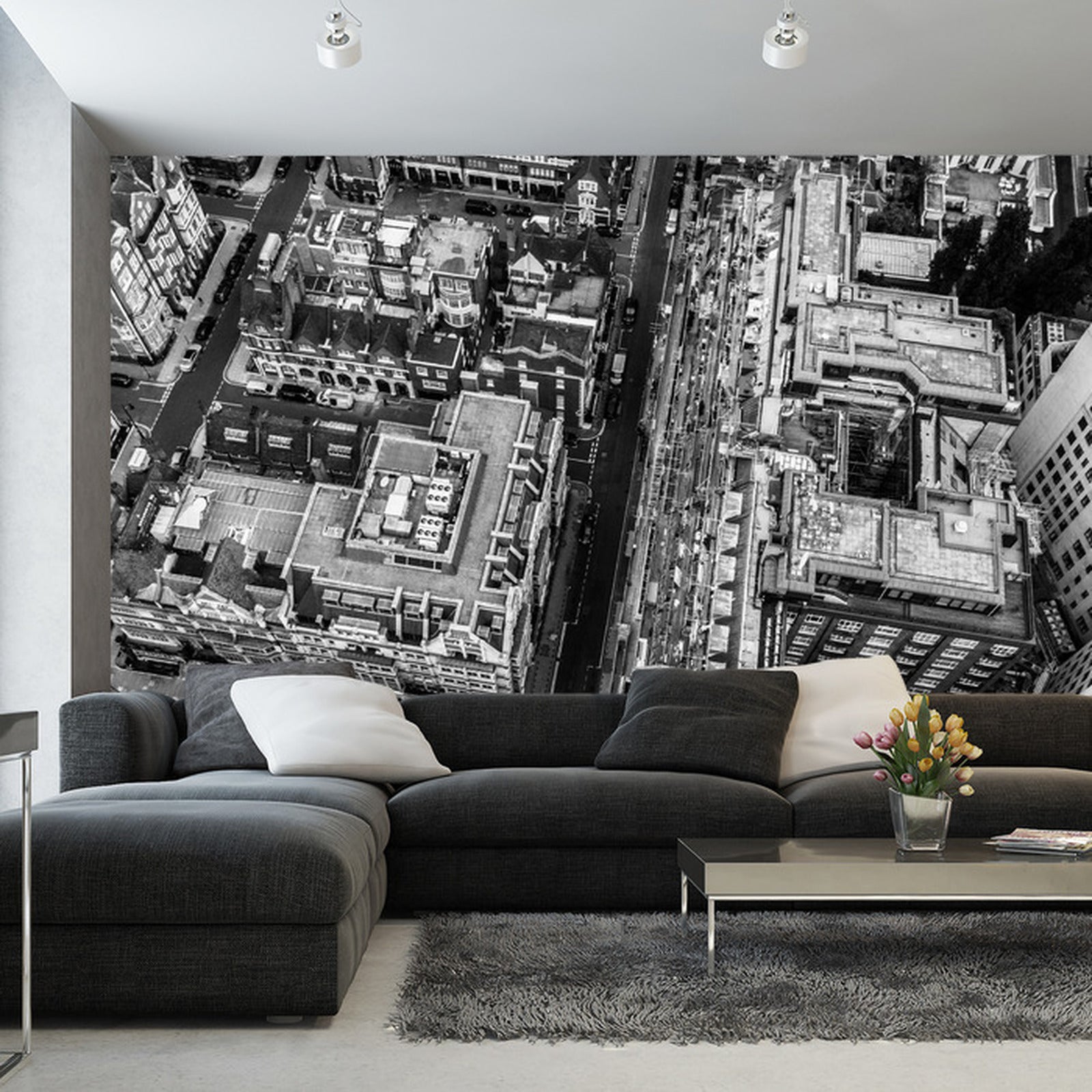 Fototapet London Svart Og Hvitt