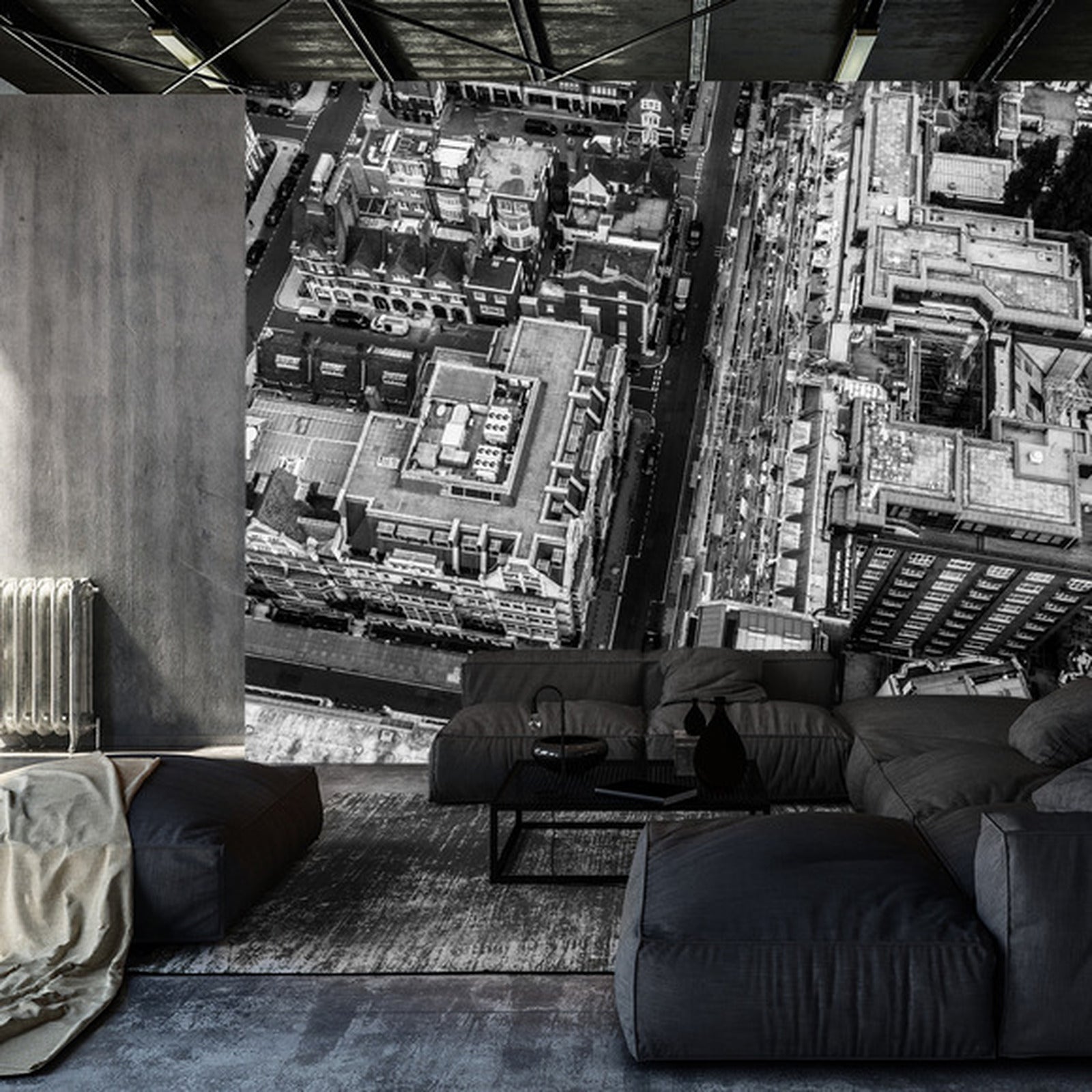 Fototapet London Svart Og Hvitt