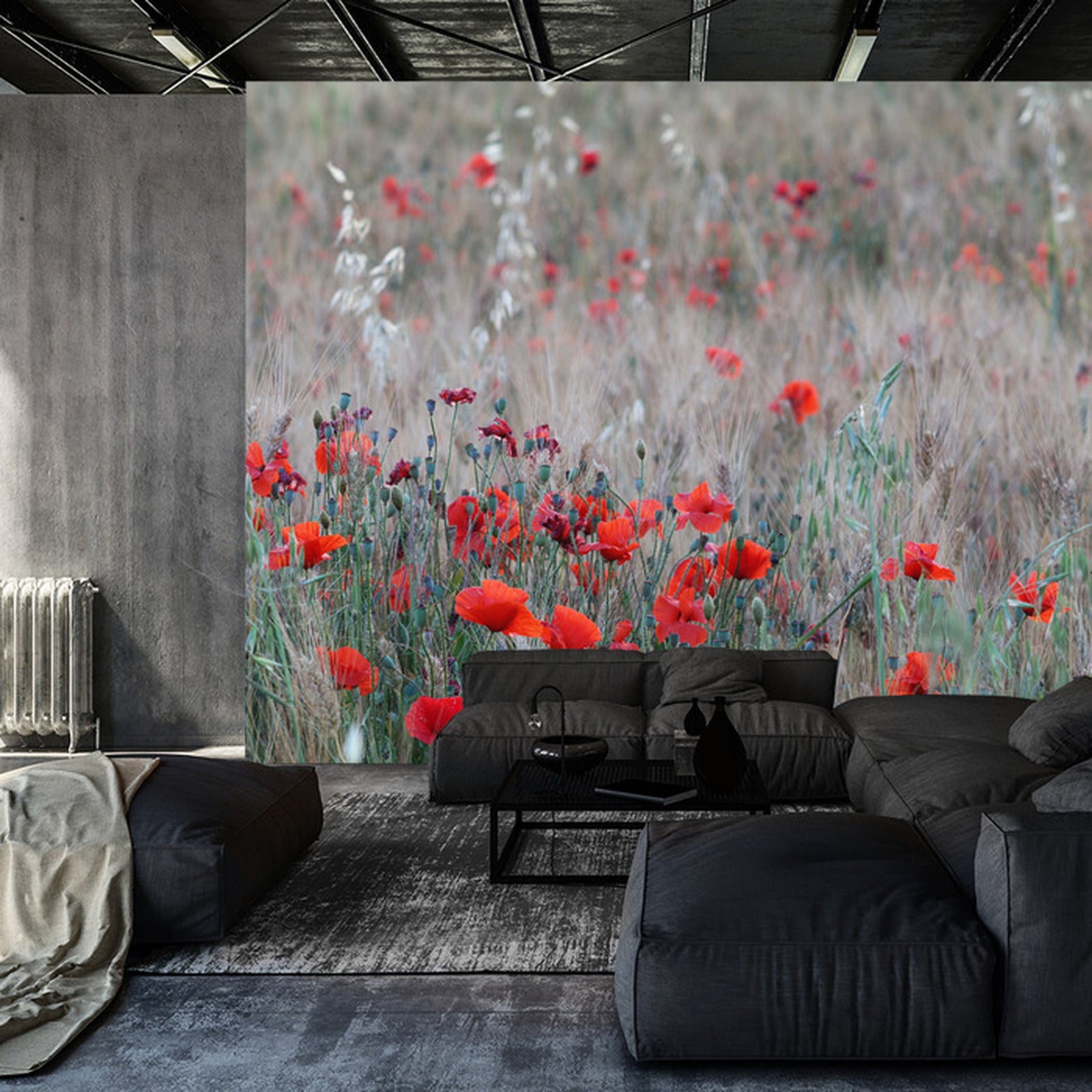 Fototapet Valmuefelt