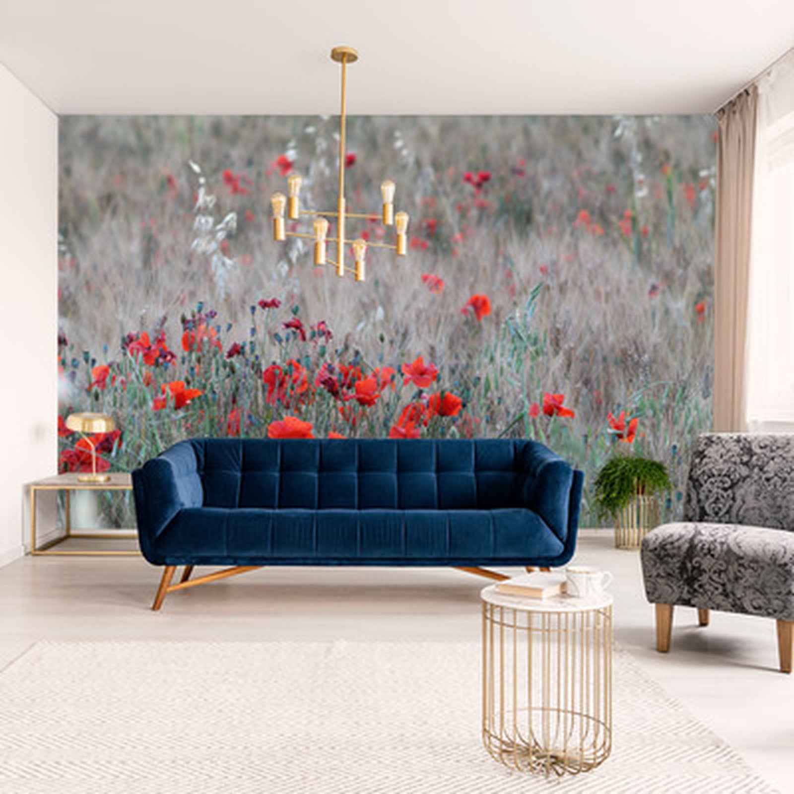 Fototapet Valmuefelt