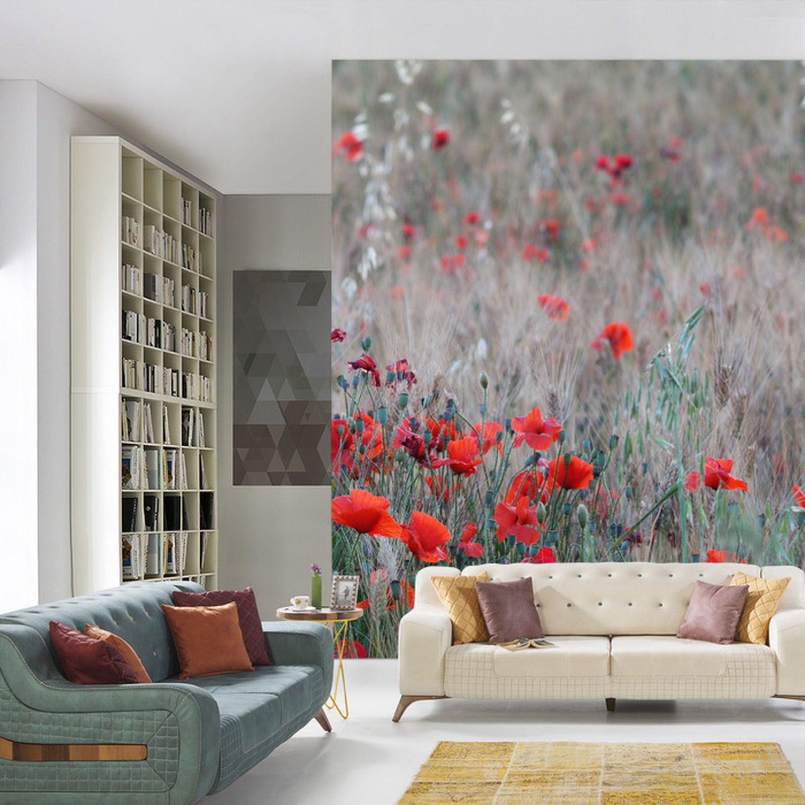 Fototapet Valmuefelt