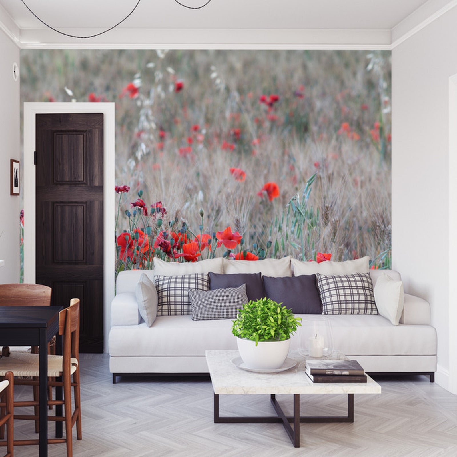 Fototapet Valmuefelt