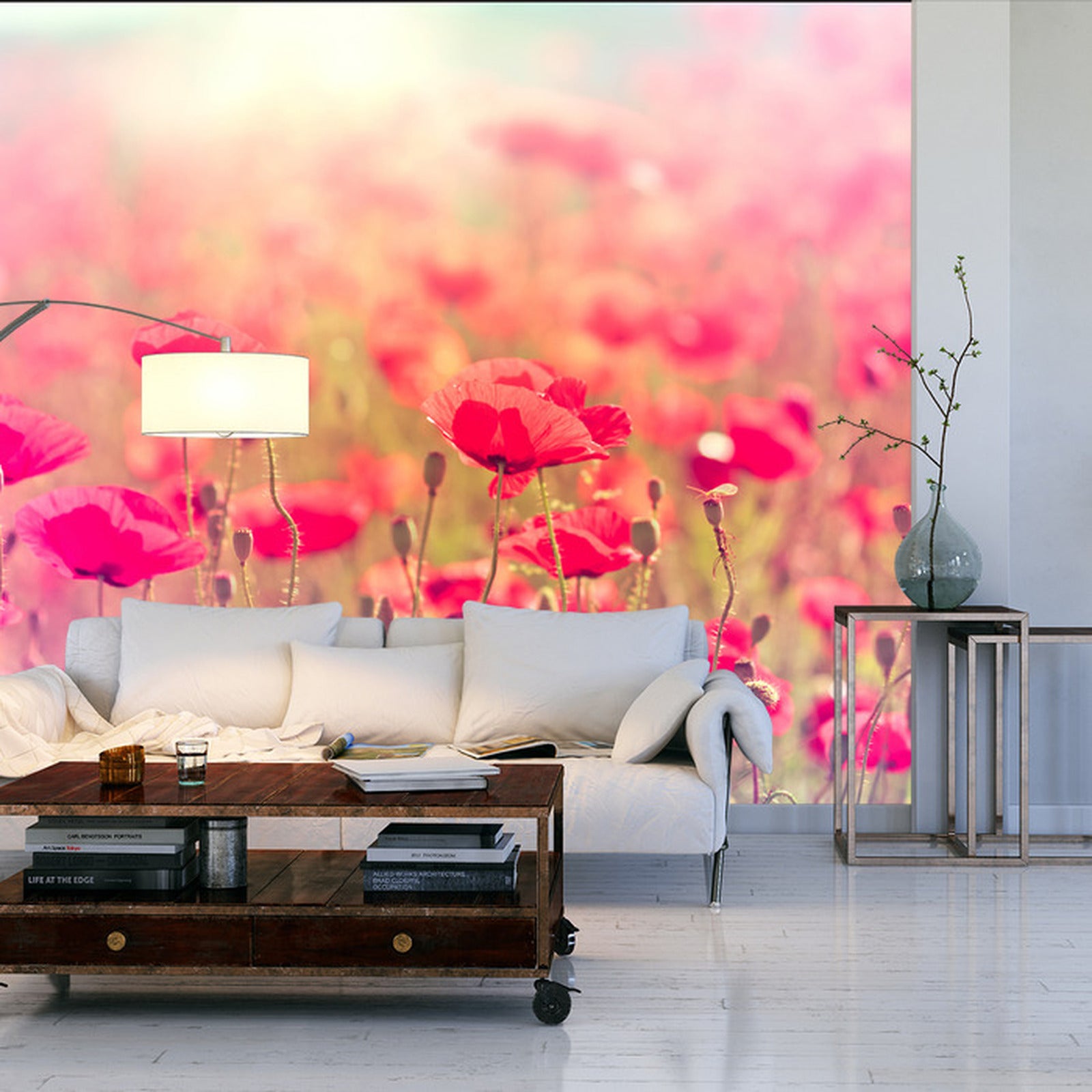 Fototapet Vill Valmuer