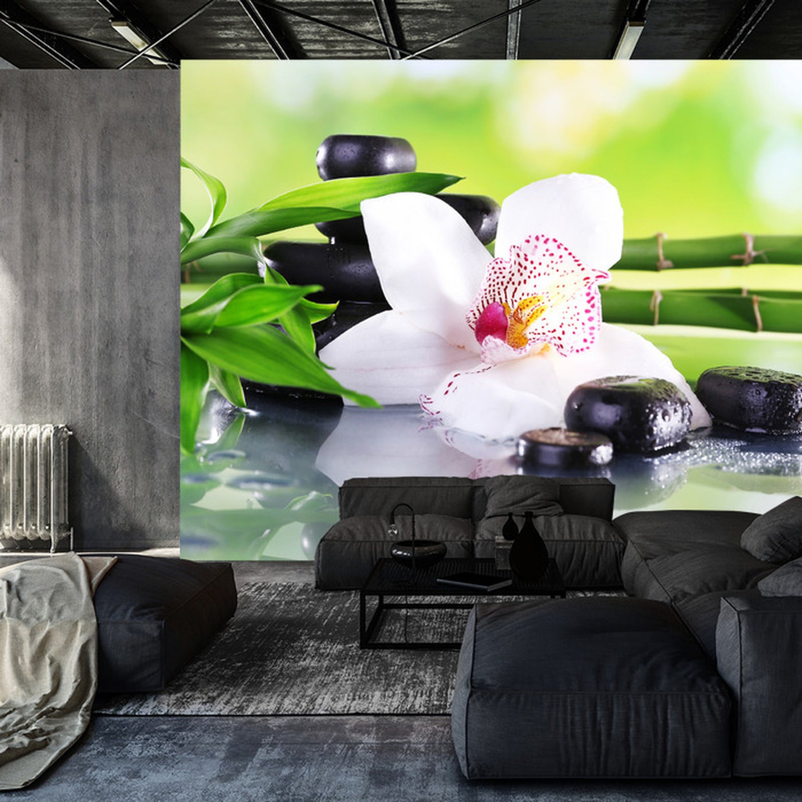 Fototapet Vakkert Orkidé Spa