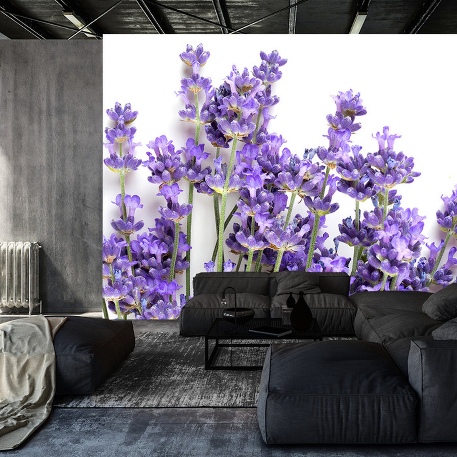 Fototapet lavendel-stilker