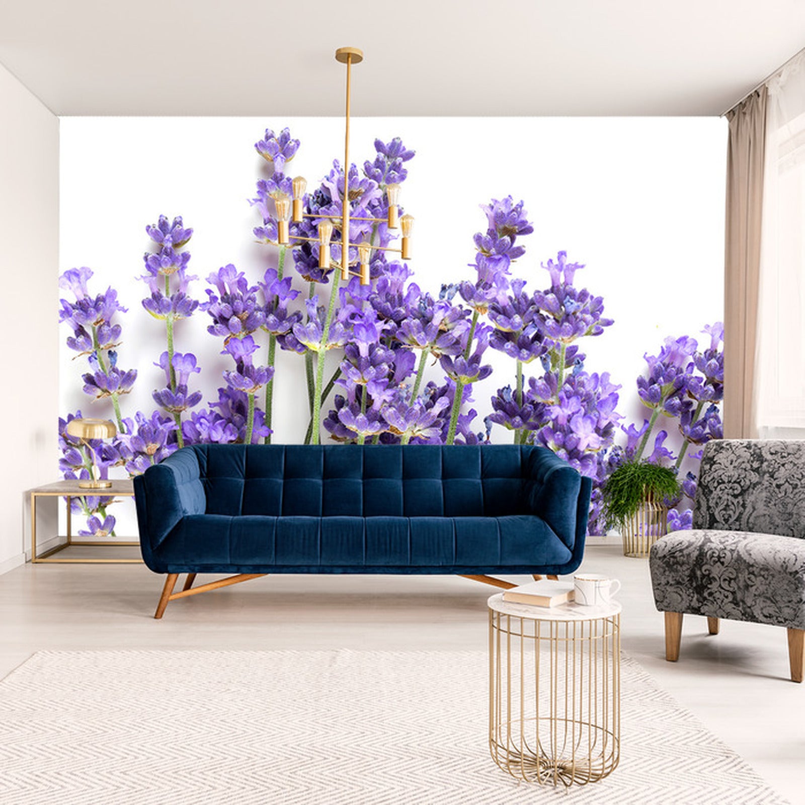 Fototapet lavendel-stilker