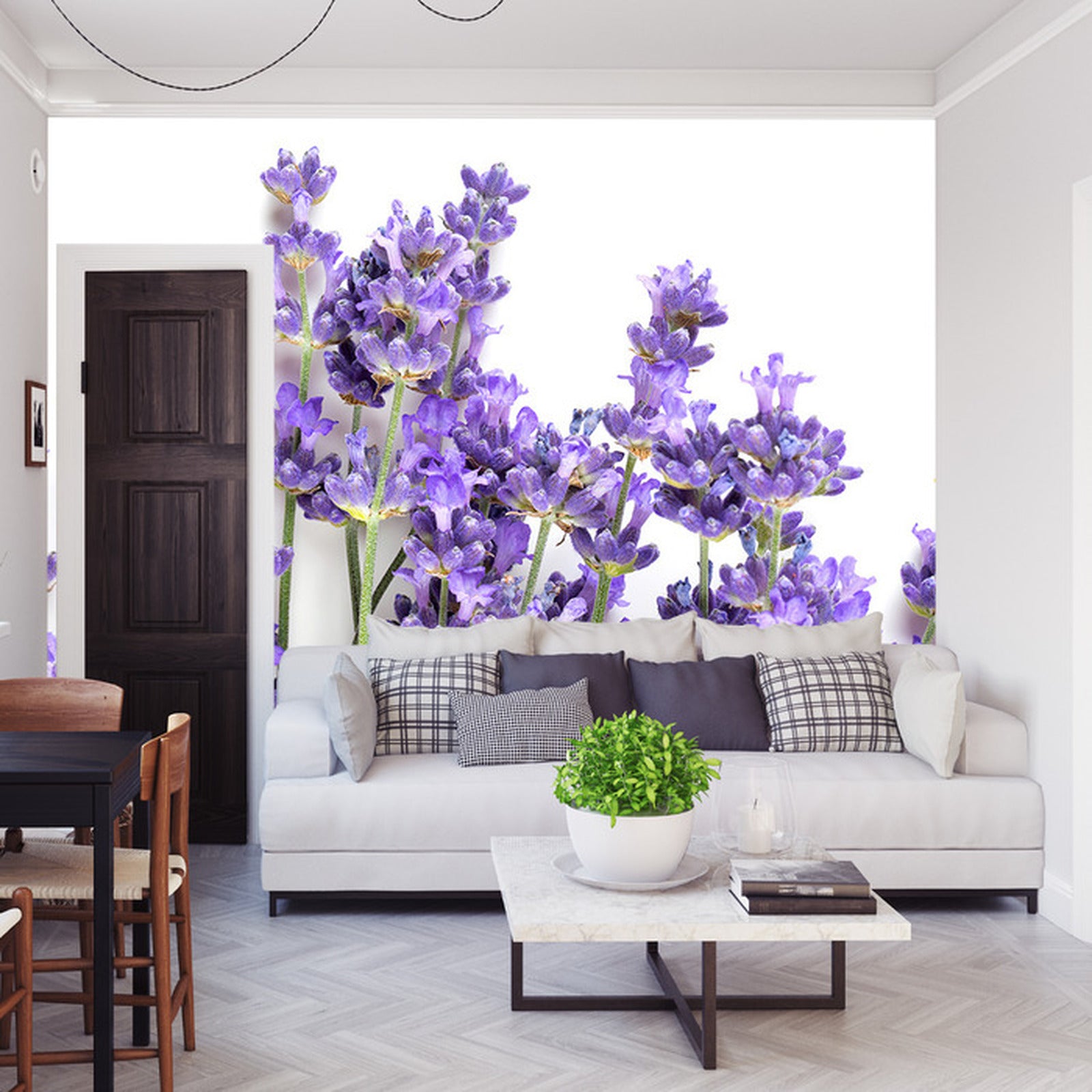 Fototapet lavendel-stilker