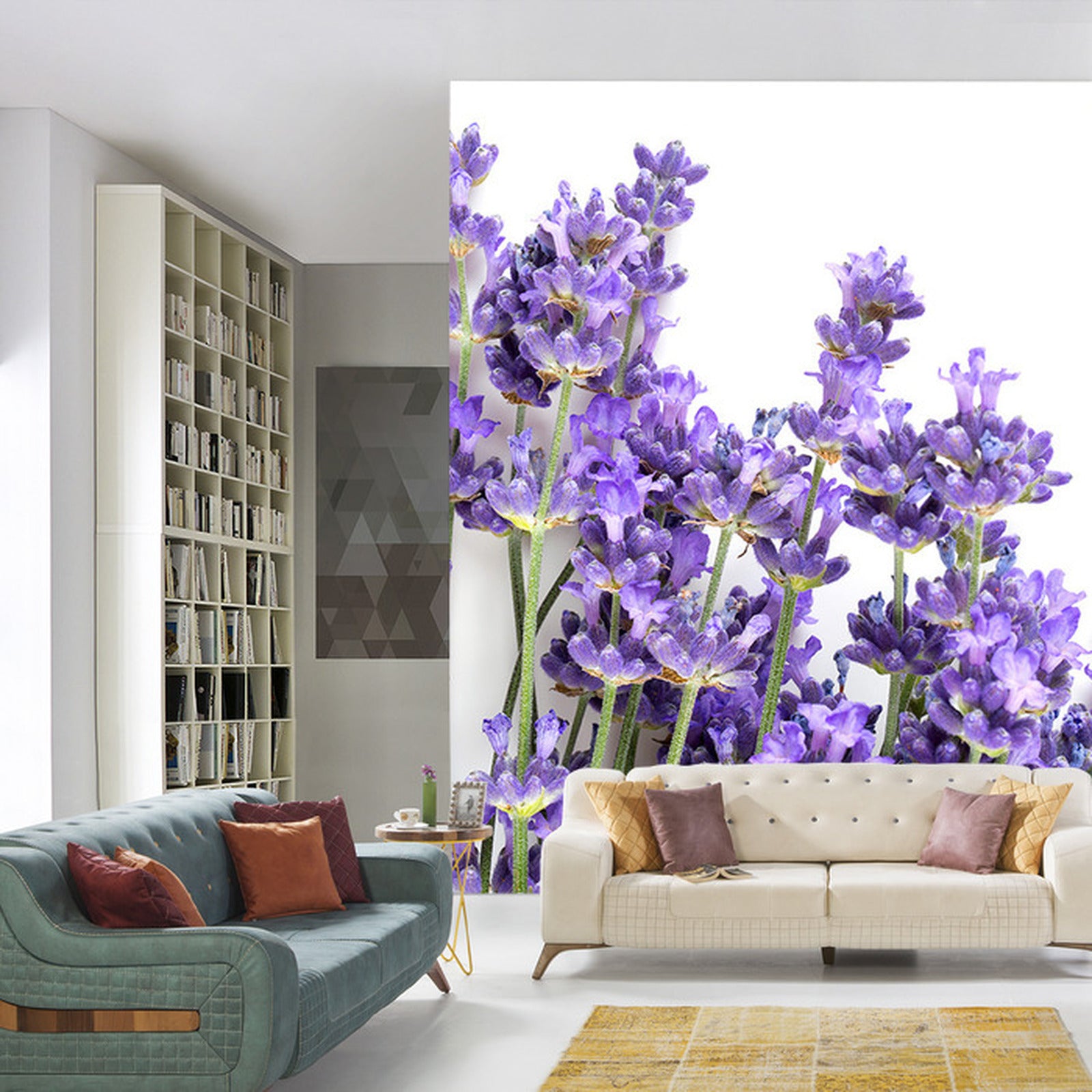 Fototapet lavendel-stilker