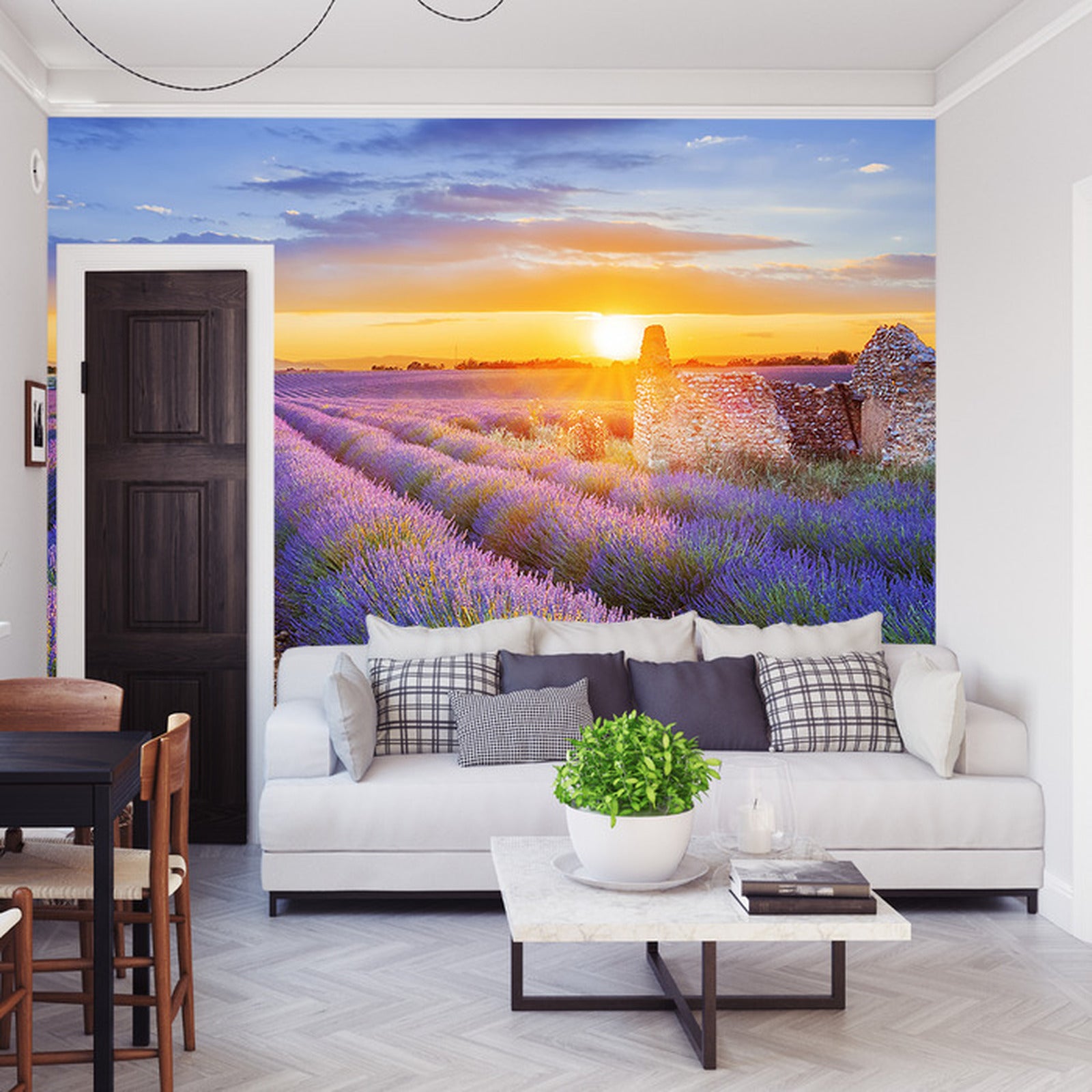 Fototapet lavendel-blomster 4